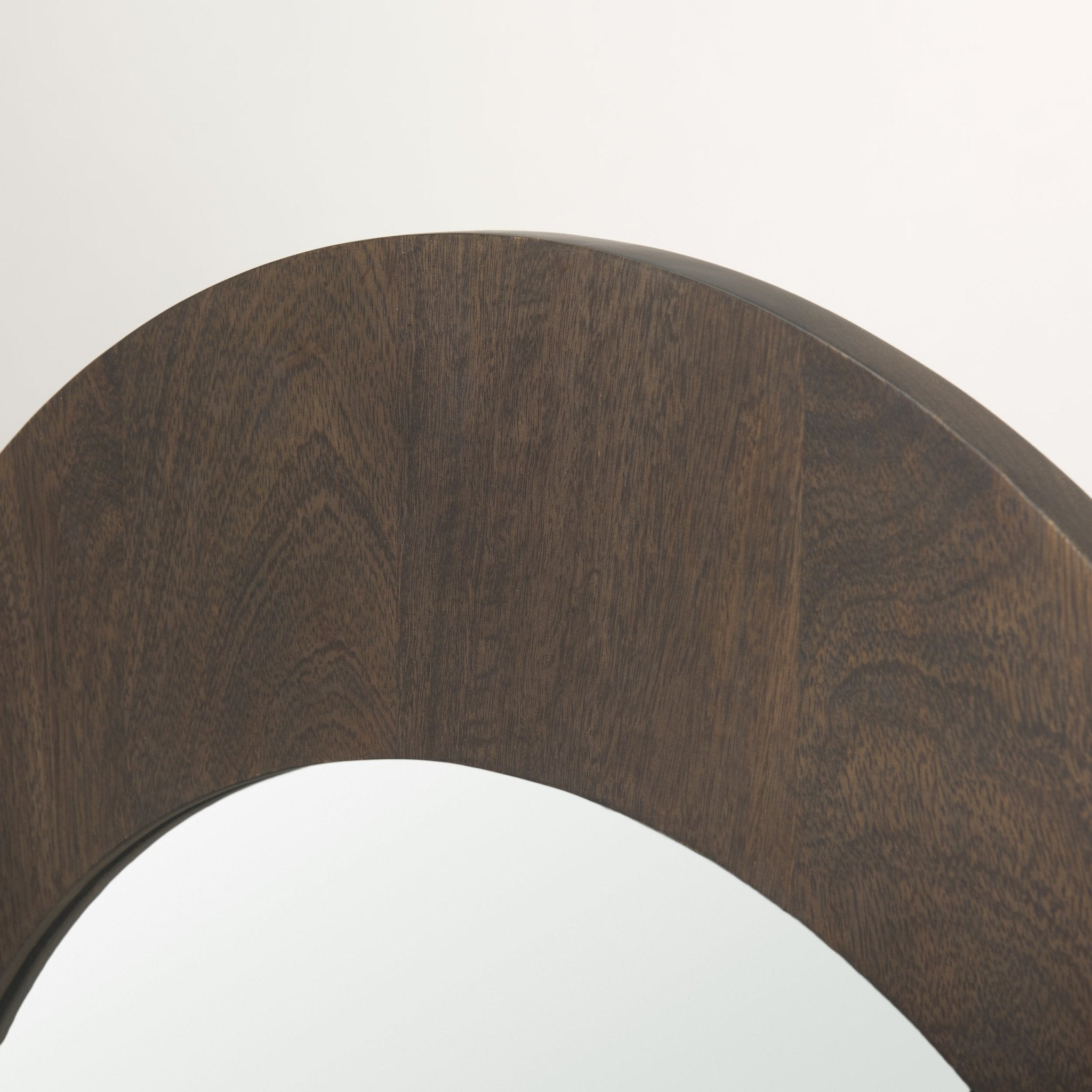 Celeste Dark Brown Wood Arched Mirror - Central Designs