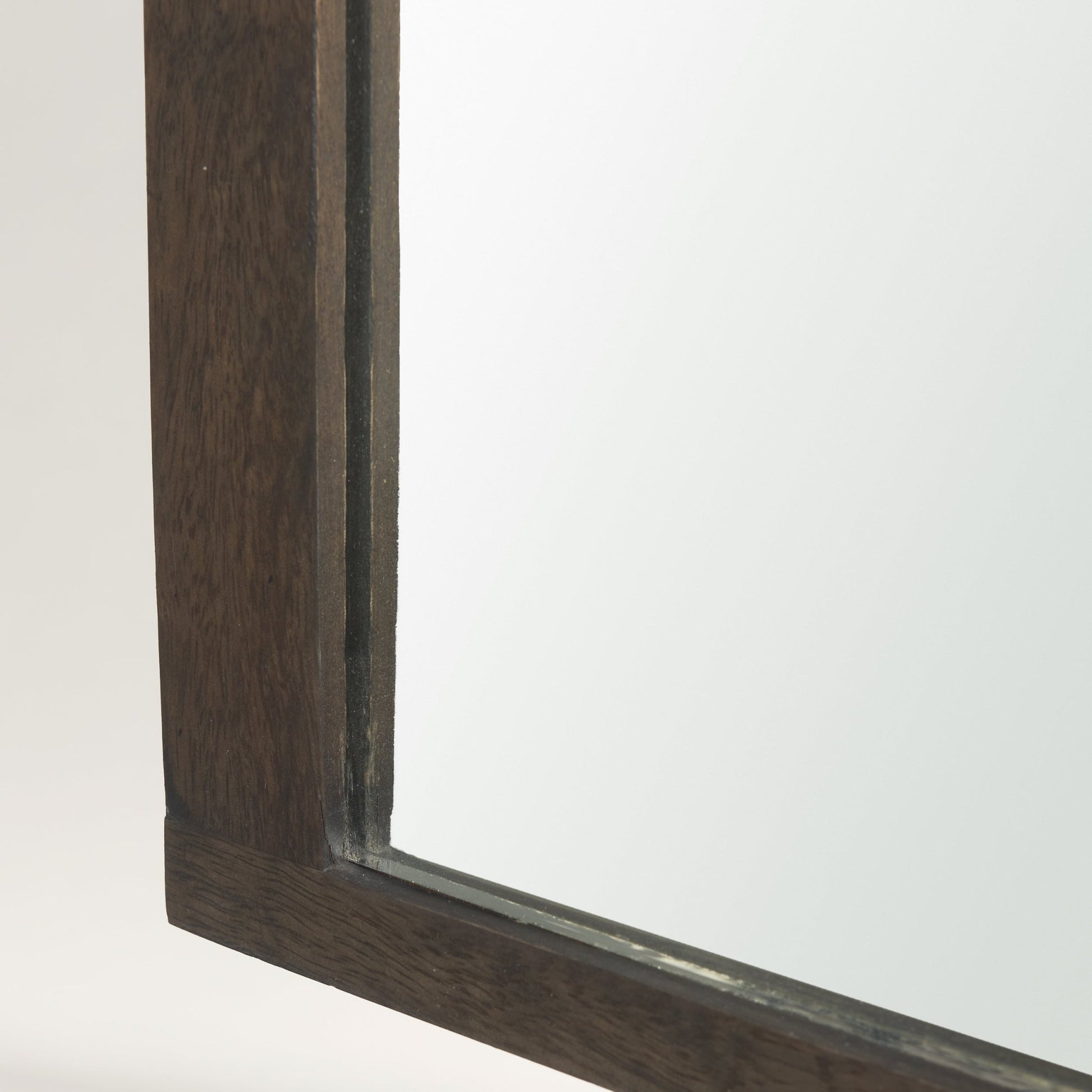 Celeste Dark Brown Wood Arched Mirror - Central Designs