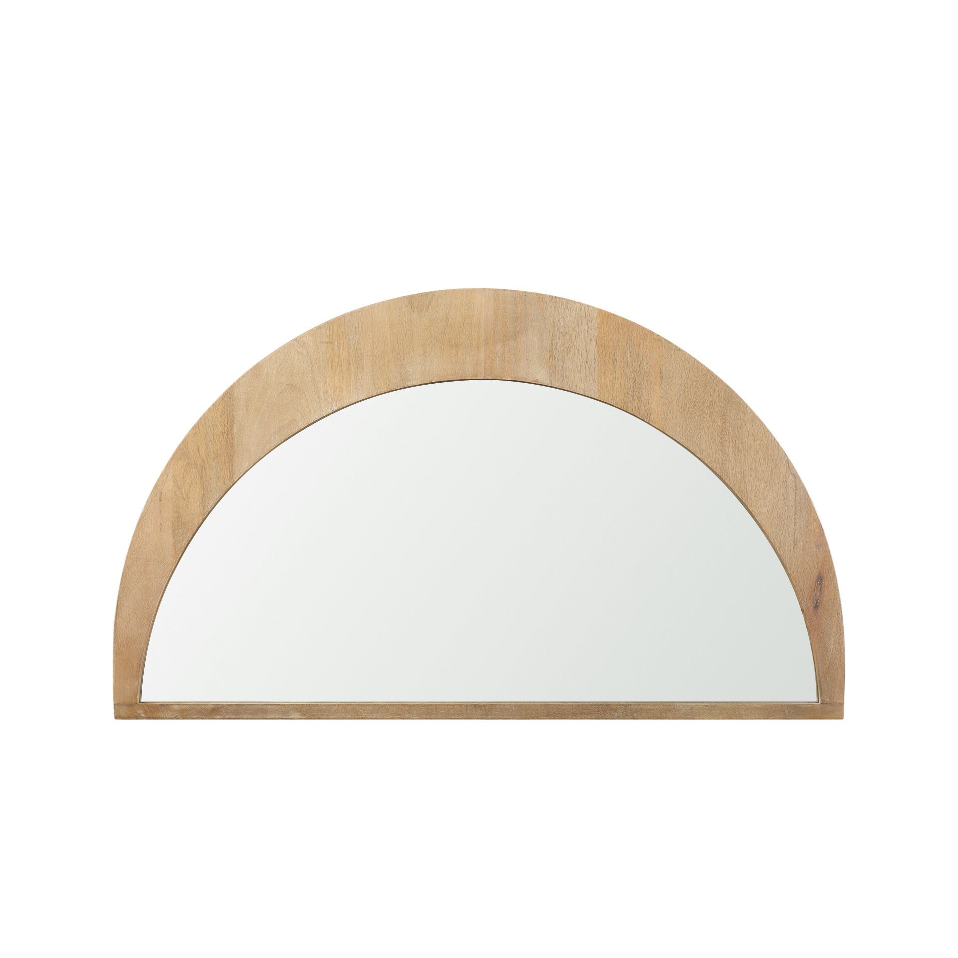 Celeste Light Brown Wood Small Mirror - Central Designs
