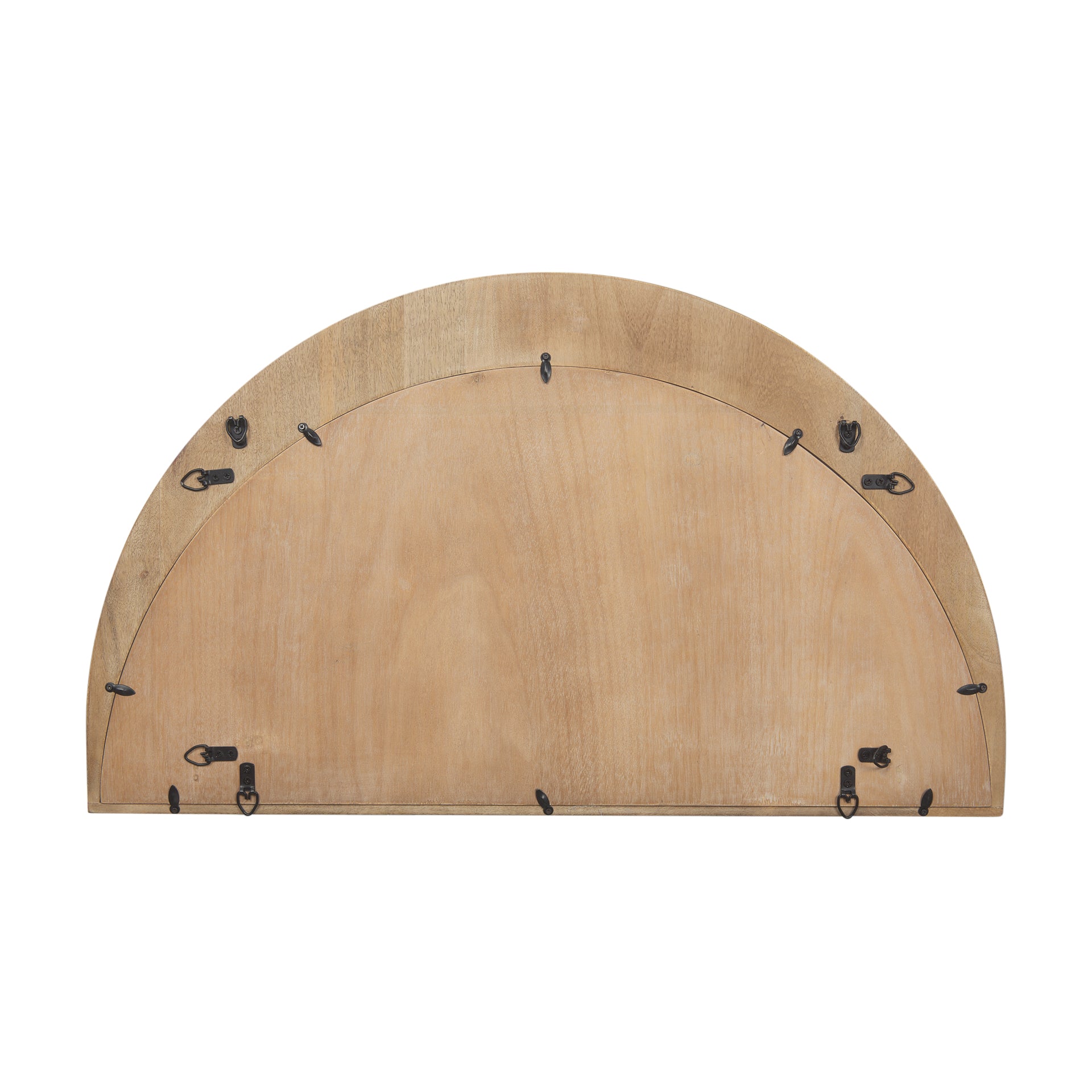 Celeste Light Brown Wood Small Mirror - Central Designs