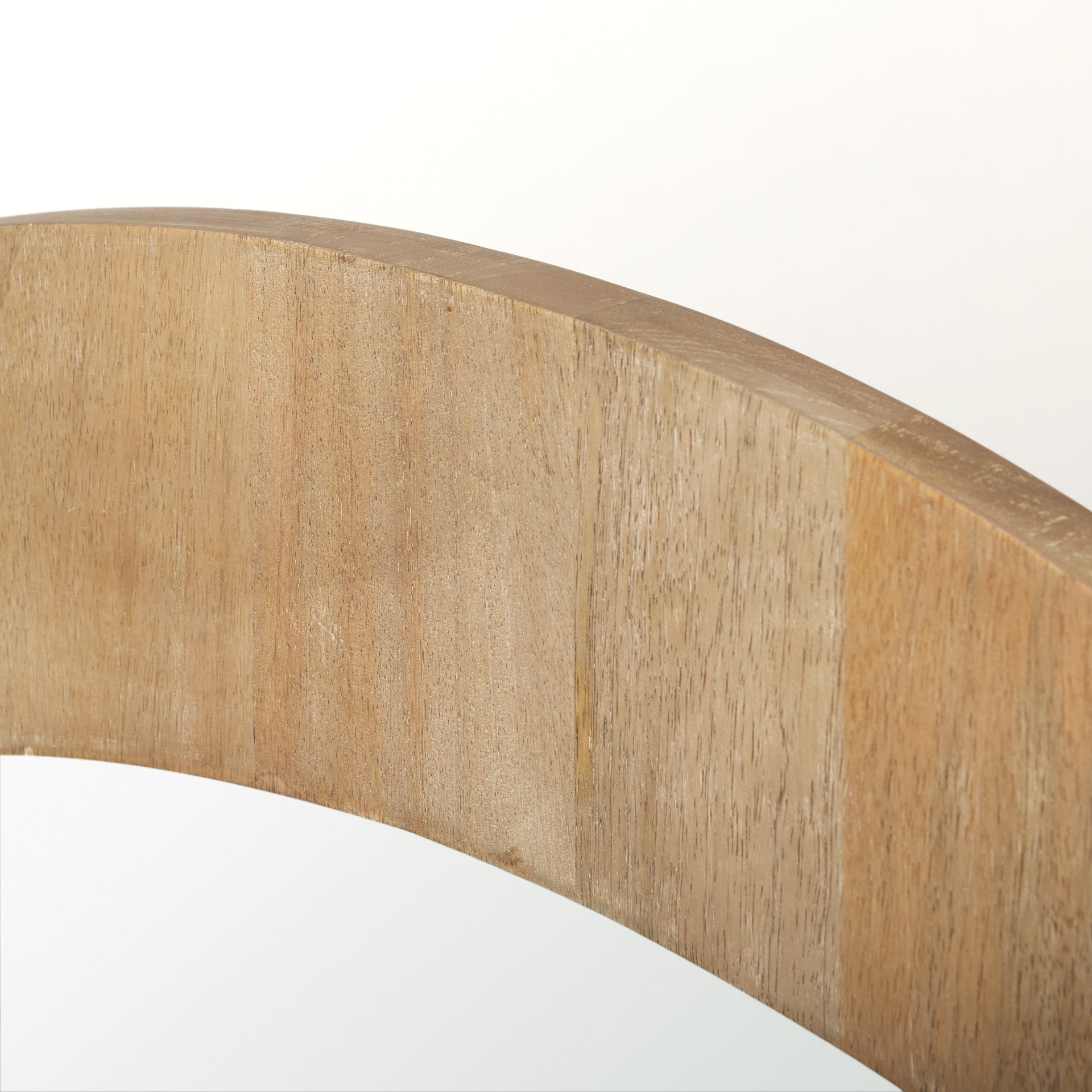 Celeste Light Brown Wood Small Mirror - Central Designs