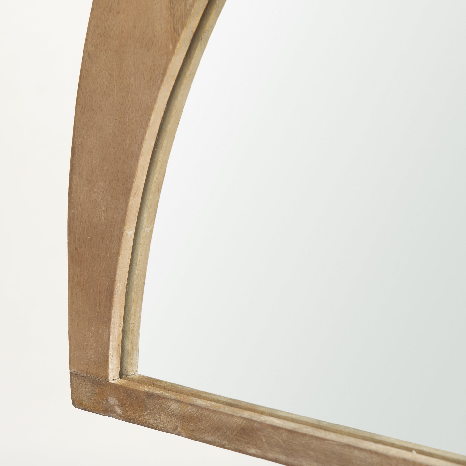 Celeste Light Brown Wood Small Mirror - Central Designs