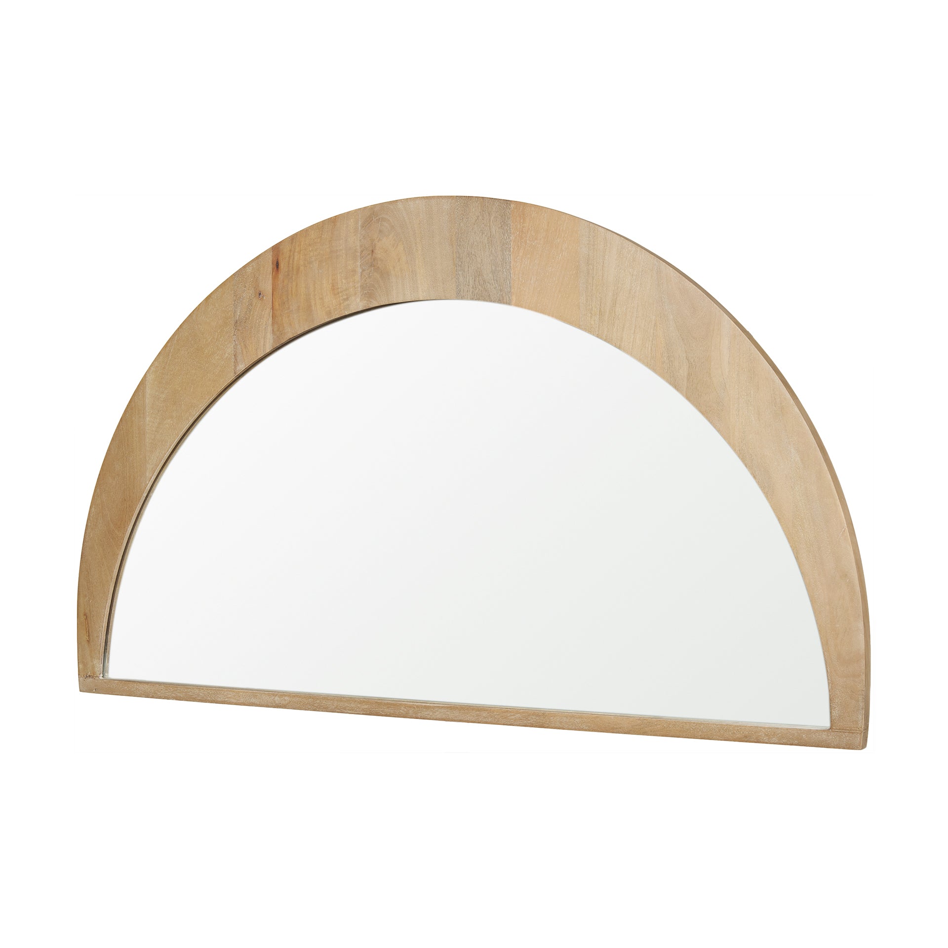 Celeste Light Brown Wood Large Mirror - Central Designs