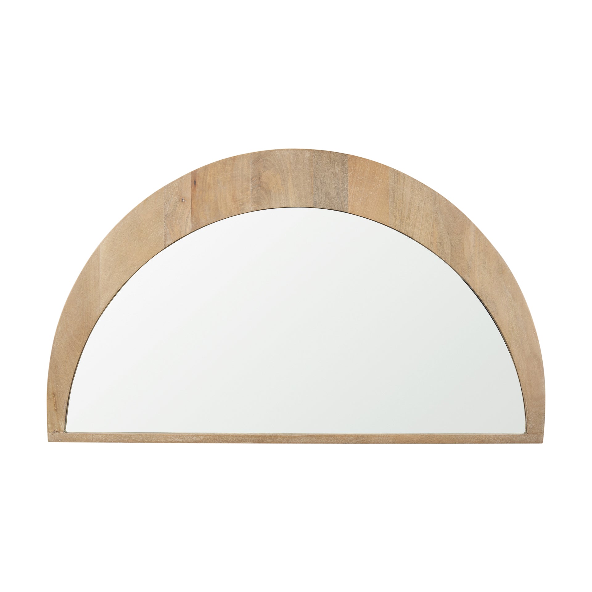 Celeste Light Brown Wood Large Mirror - Central Designs