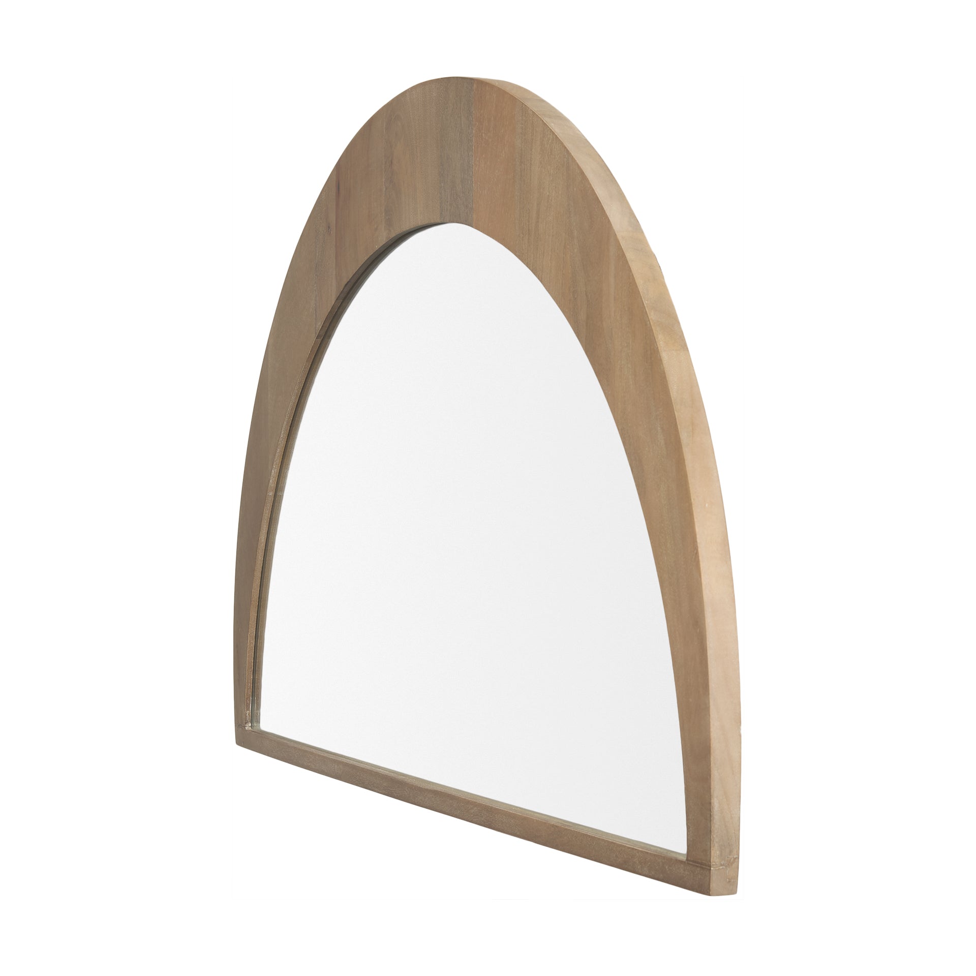 Celeste Light Brown Wood Large Mirror - Central Designs
