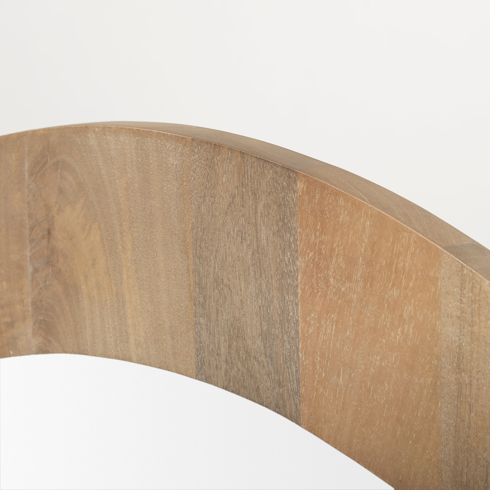 Celeste Light Brown Wood Large Mirror - Central Designs