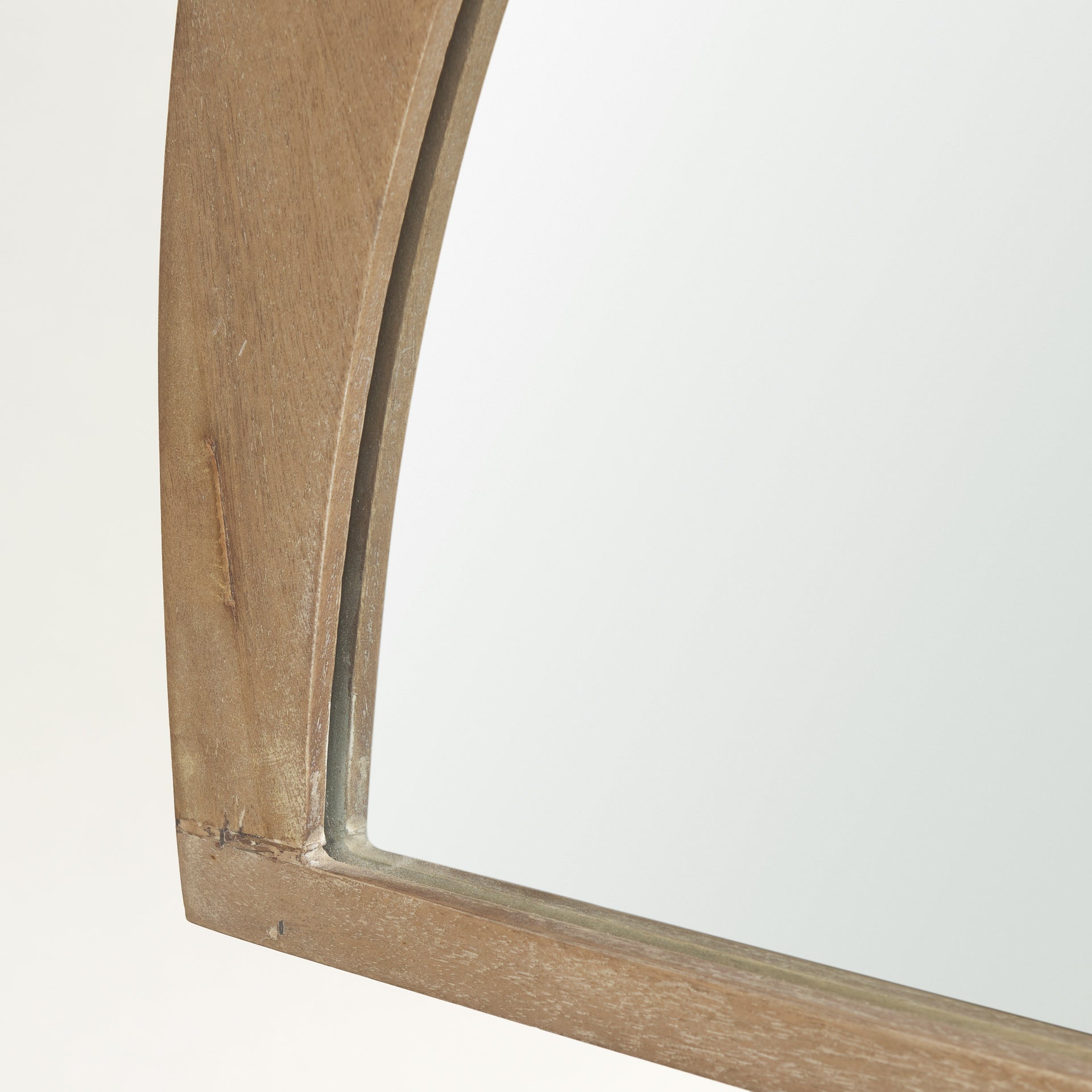 Celeste Light Brown Wood Large Mirror - Central Designs