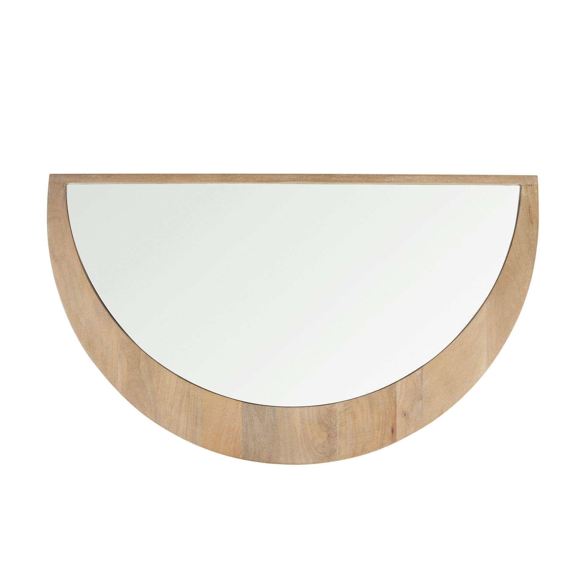 Celeste Light Brown Wood Large Mirror - Central Designs