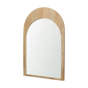 Celeste Light Brown Wood Arched Mirror - Central Designs