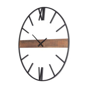 Roman 36" Round Oversize Industrial Wall Clock - Central Designs