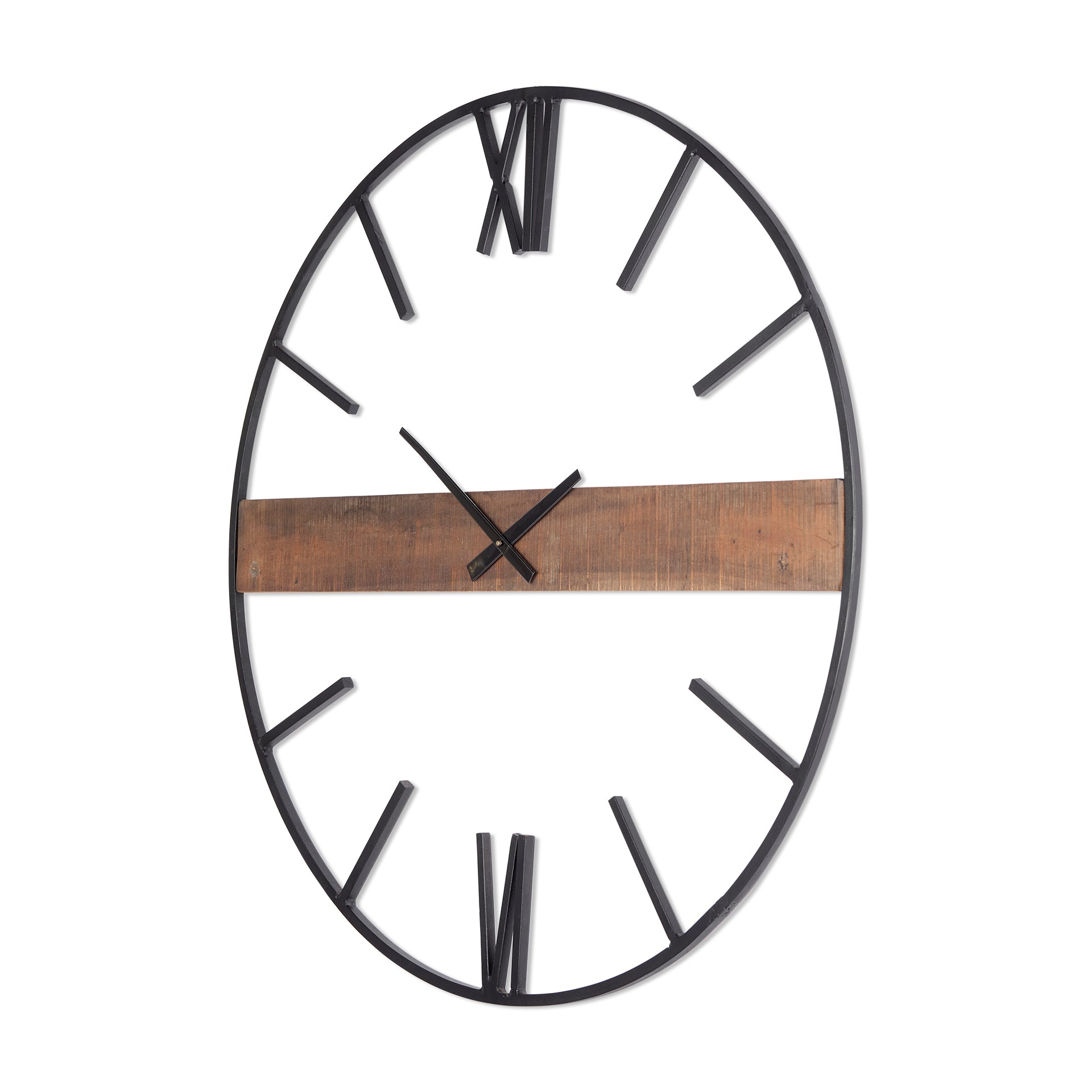 Roman 36" Round Oversize Industrial Wall Clock - Central Designs