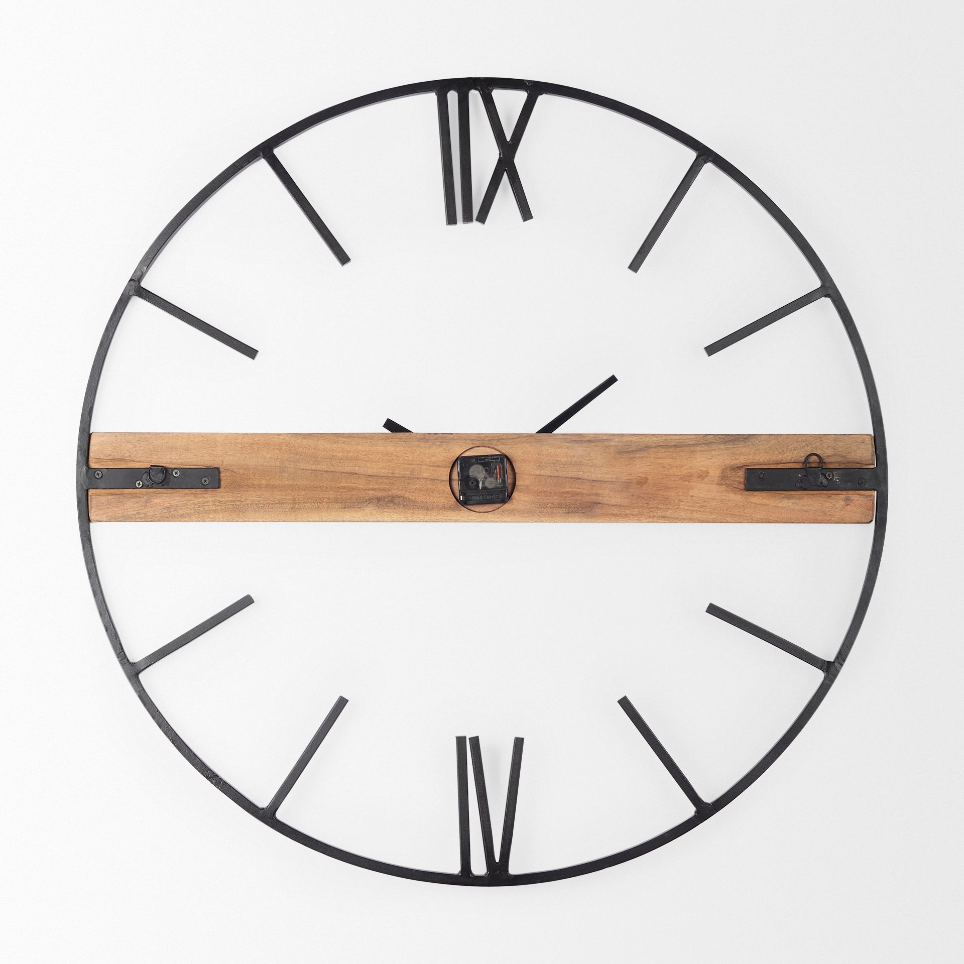 Roman 36" Round Oversize Industrial Wall Clock - Central Designs