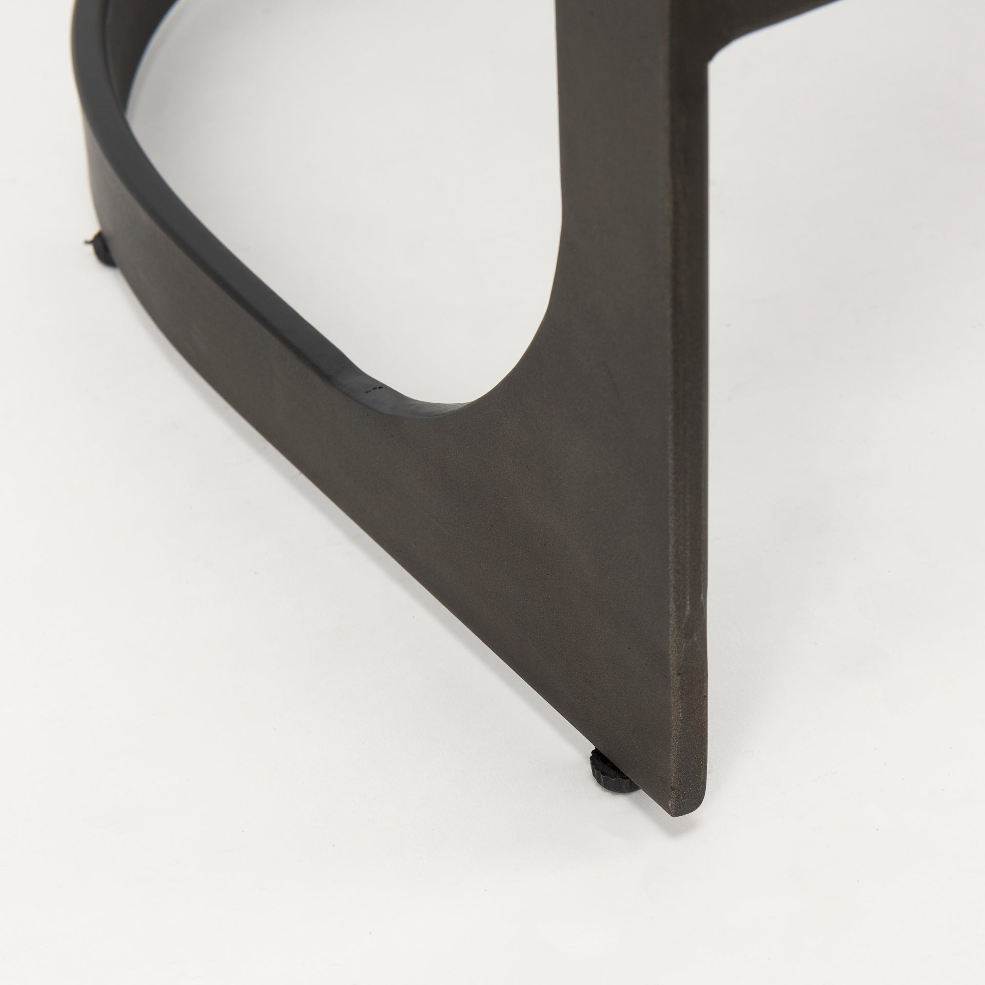 Tyson 17L x 18W x 28H Brown/Gray Suede W/ Metal Frame Counter Stool - Central Designs