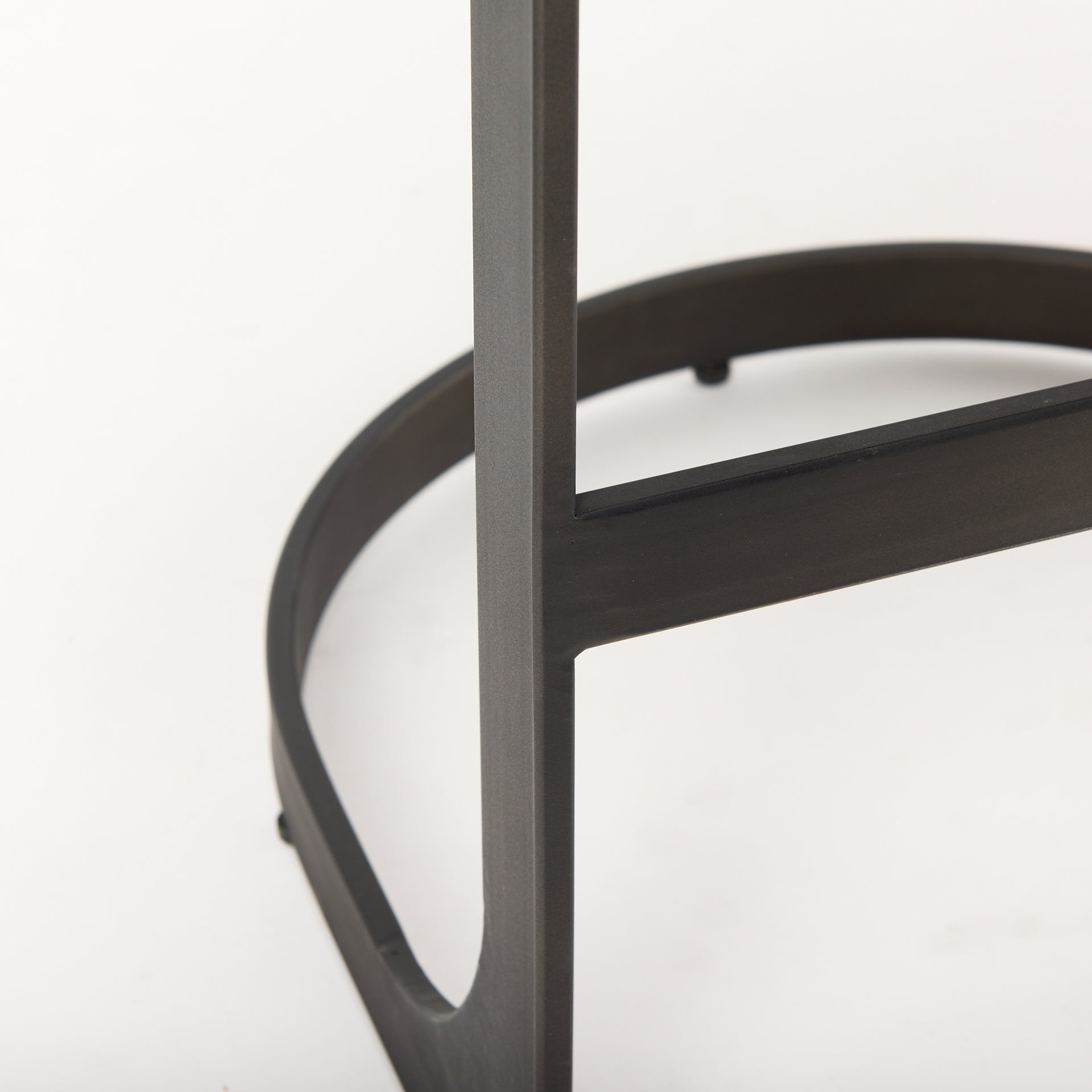 Tyson 17L x 18W x 31H Brown Leather W/ Metal Frame Bar Stool - Central Designs