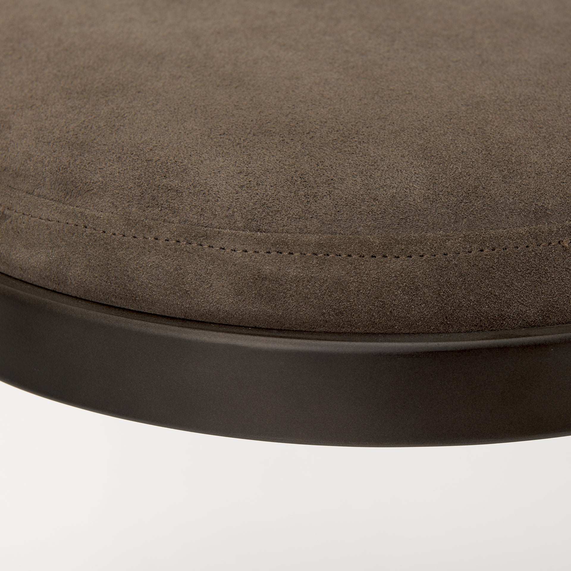 Tyson 17L x 18W x 31H Brown/Gray Suede W/ Metal Frame Bar Stool - Central Designs