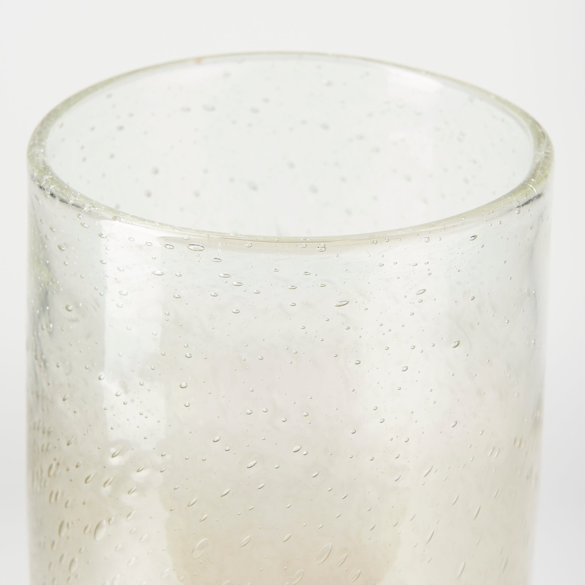 Adriatic II Large Brushed Gold Metal Glass Vase