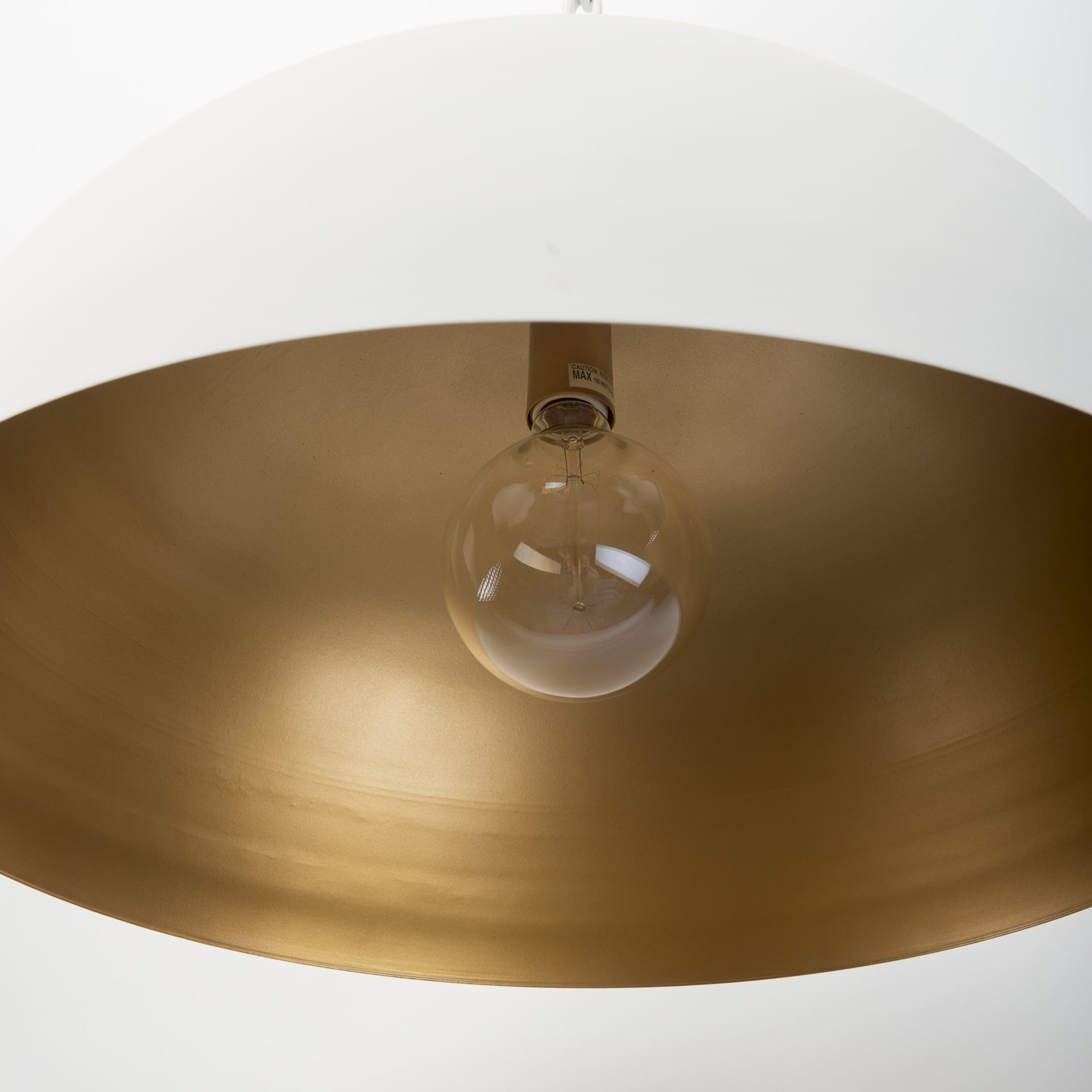 Juniper 24" Round White Dome Pendant Light - Central Designs