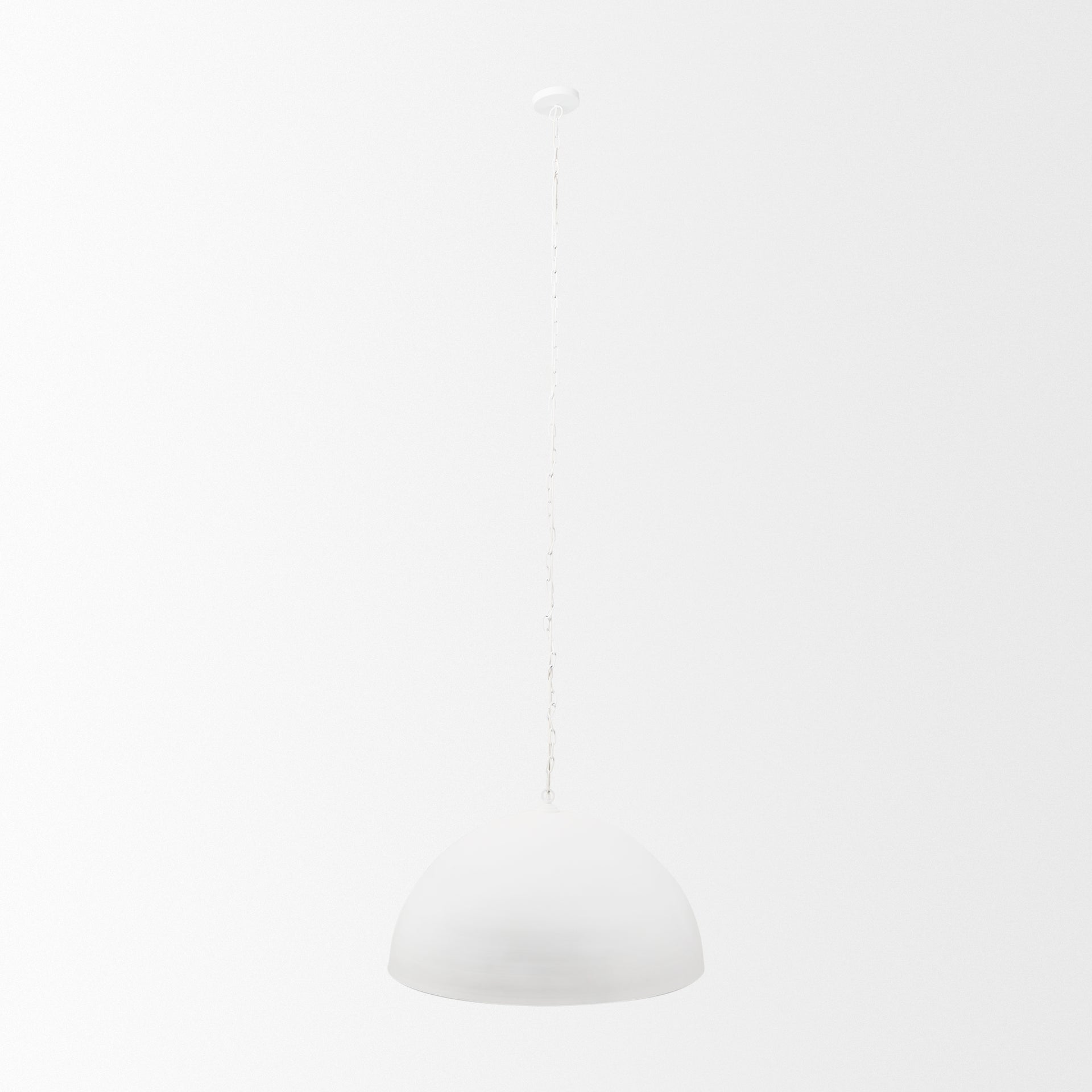 Juniper 36" Round White Dome Pendant Light - Central Designs