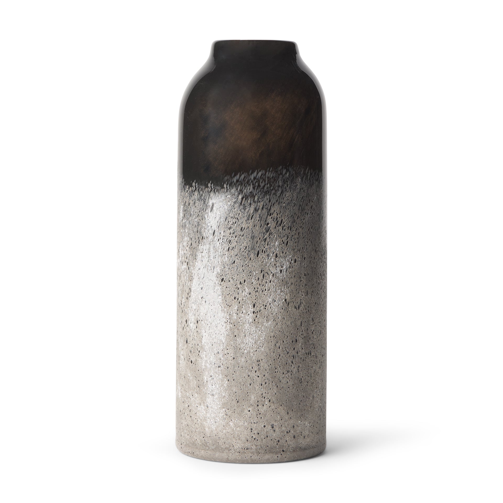 Emu Tall Black w/ Gray Vase - Central Designs