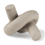 Otto Sandstone Resin Large Knot Sculpture Decorative Object - Central Designs