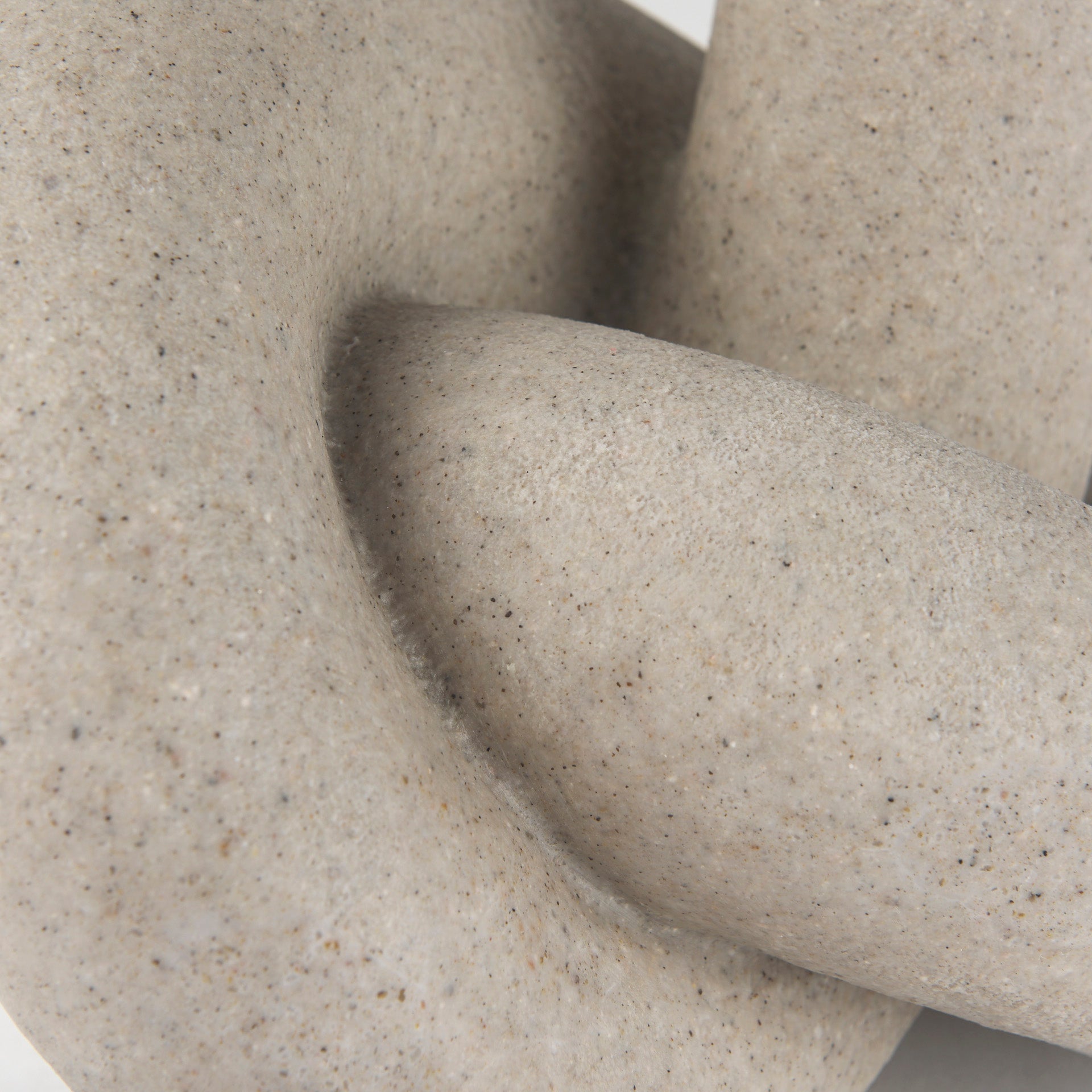 Otto Sandstone Resin Large Knot Sculpture Decorative Object - Central Designs