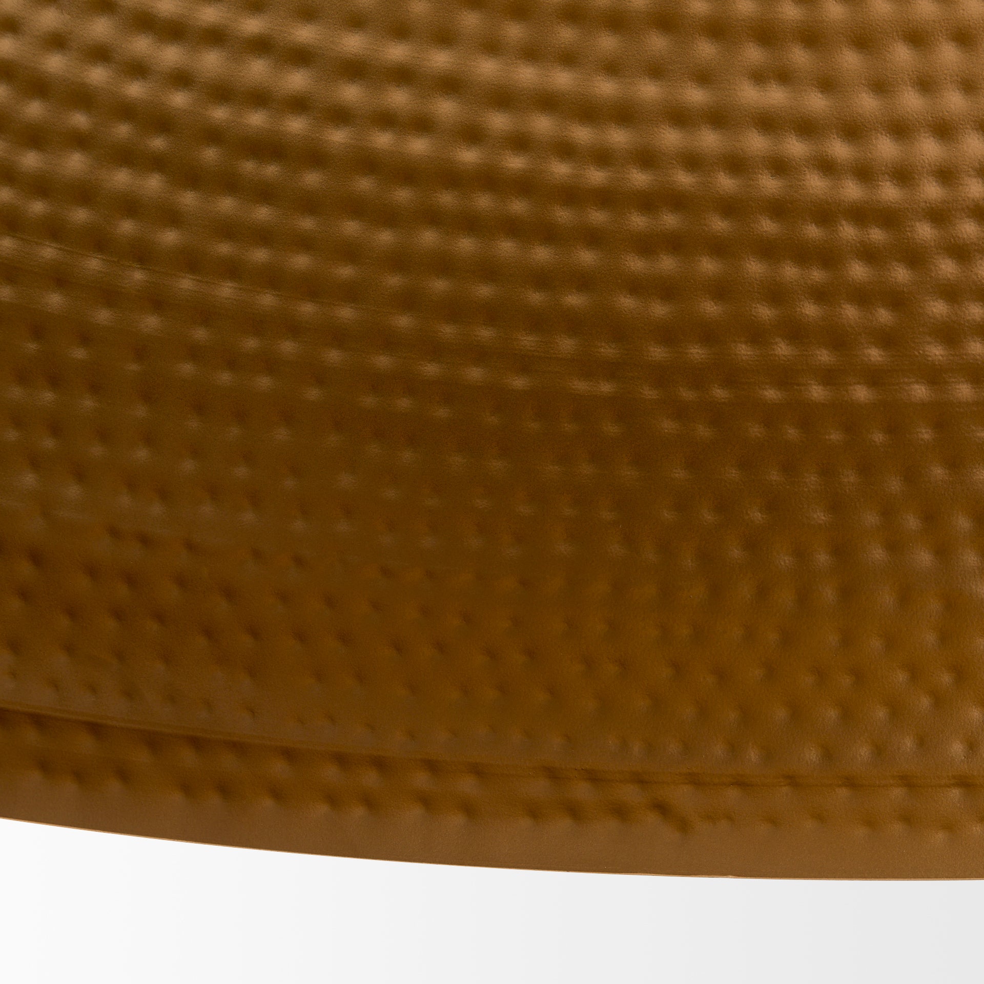 Karina 36" Round Matte Black Hammered Metal Dome Pendant Light - Central Designs