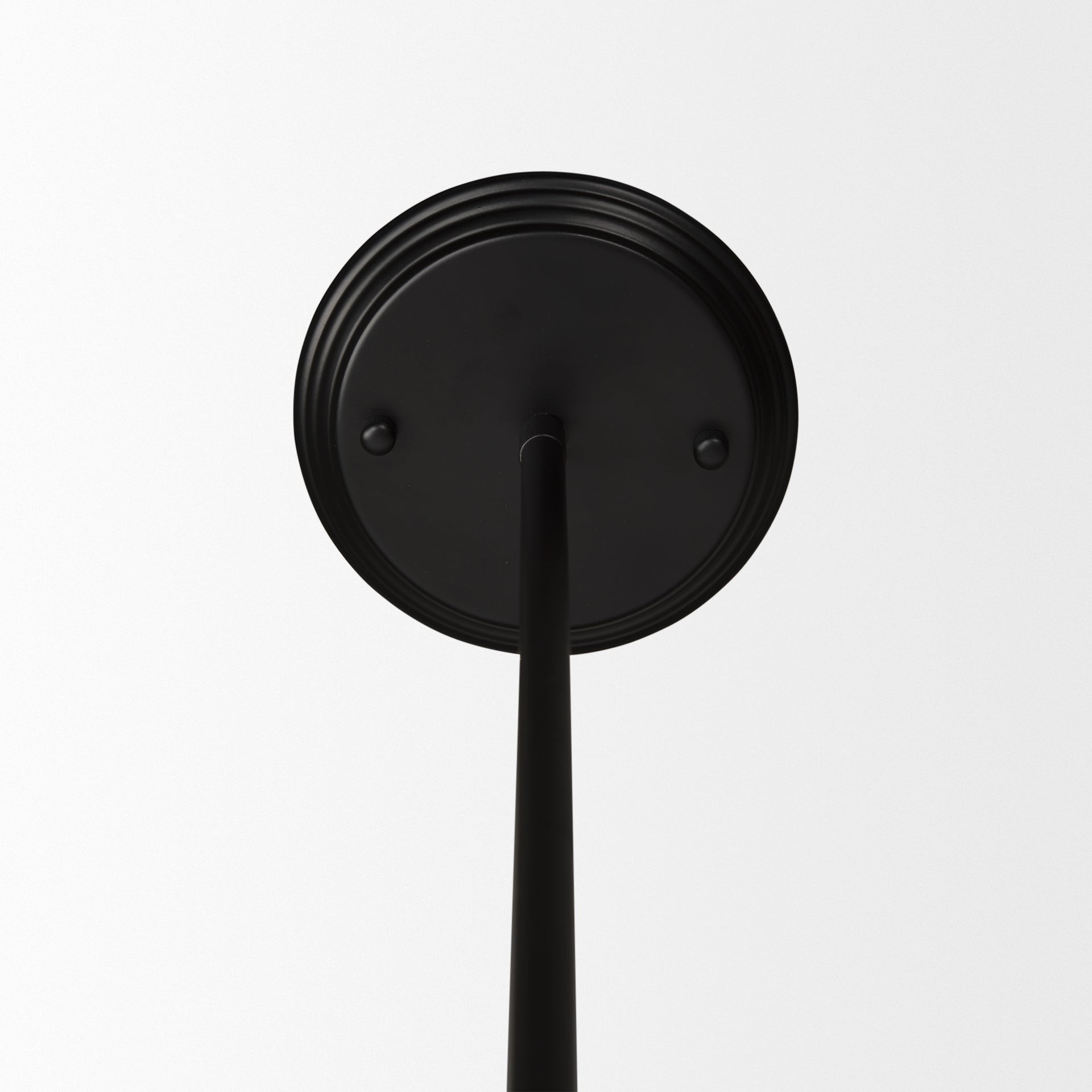 Farrah Frosted Glass Globe set in Matte Black Metal Pendant Ceiling Light - Central Designs