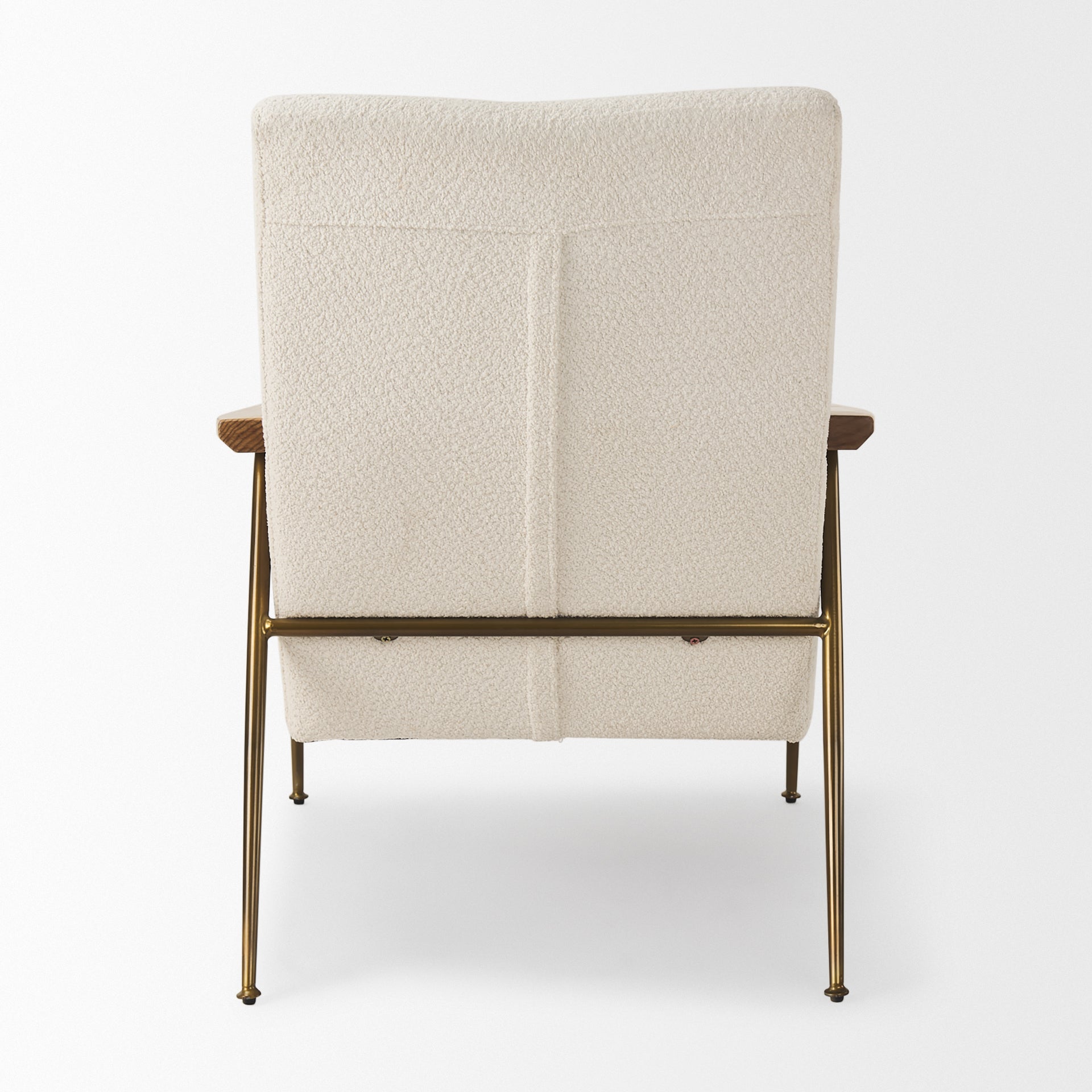 Grosjean Cream Boucle Accent Chair - Central Designs