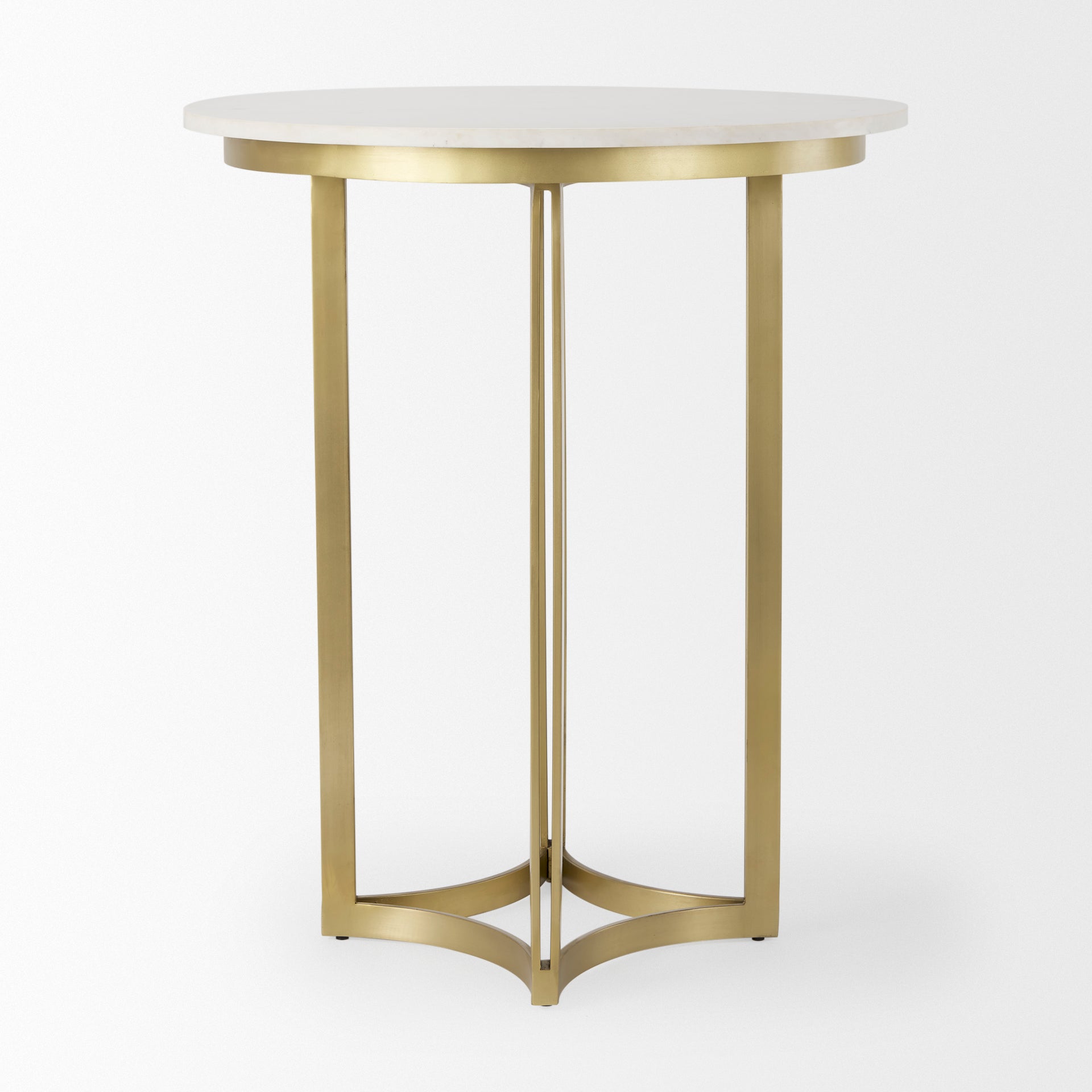 Tanner Marble & Gold Metal Bistro Table - Central Designs