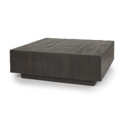 Hayden Dark Brown Wood Square Coffee Table - Central Designs