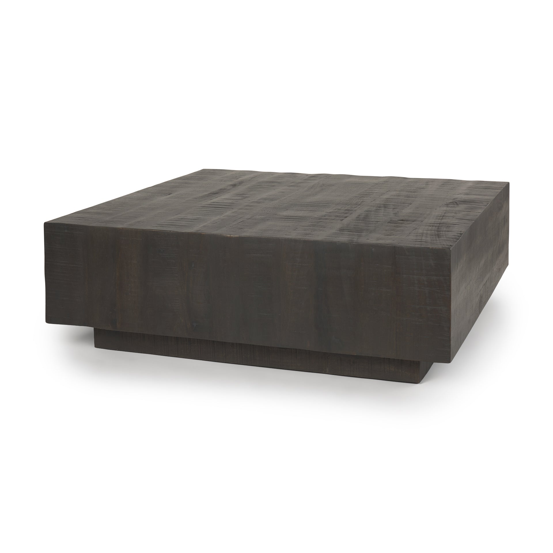 Hayden Dark Brown Wood Square Coffee Table - Central Designs
