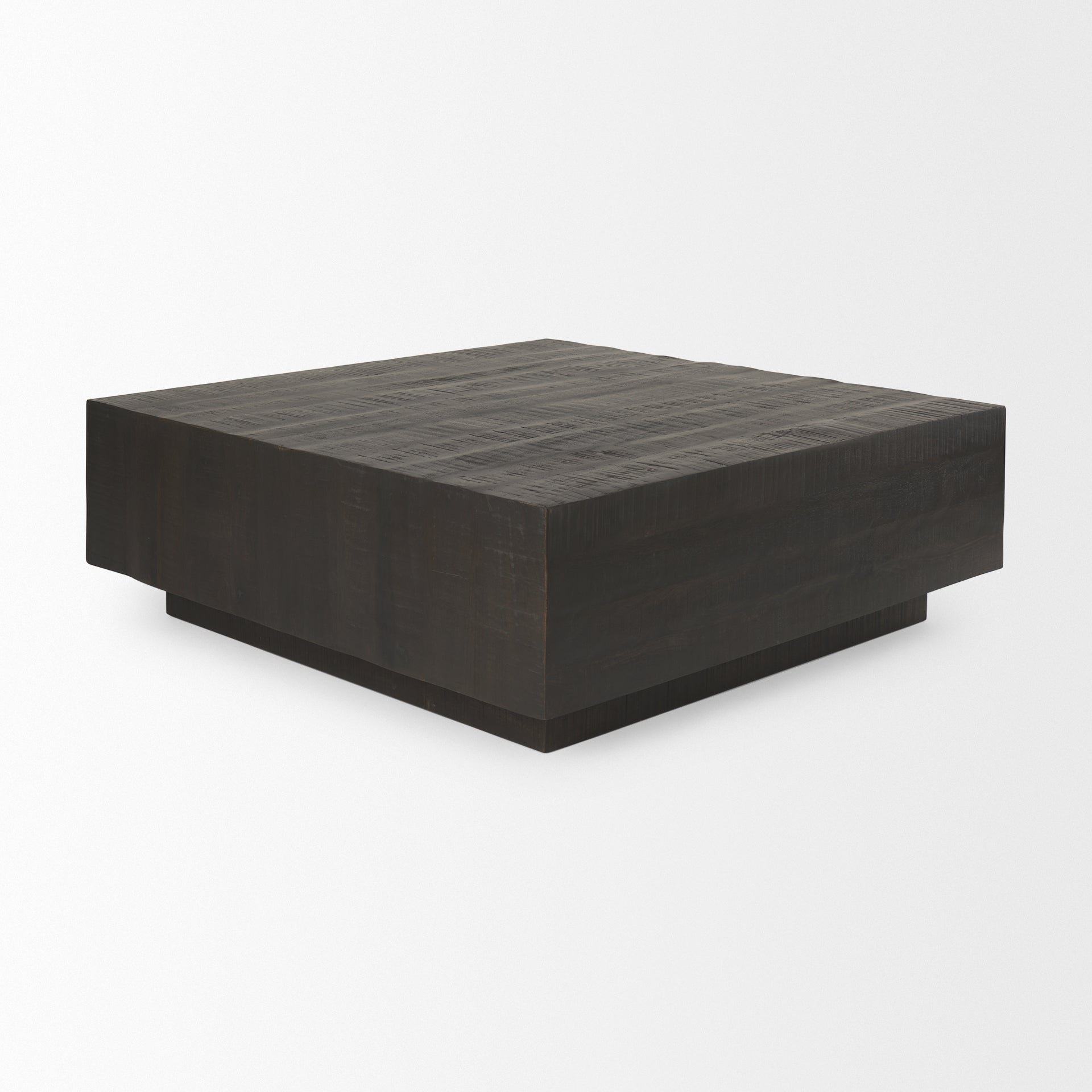 Hayden Dark Brown Wood Square Coffee Table - Central Designs