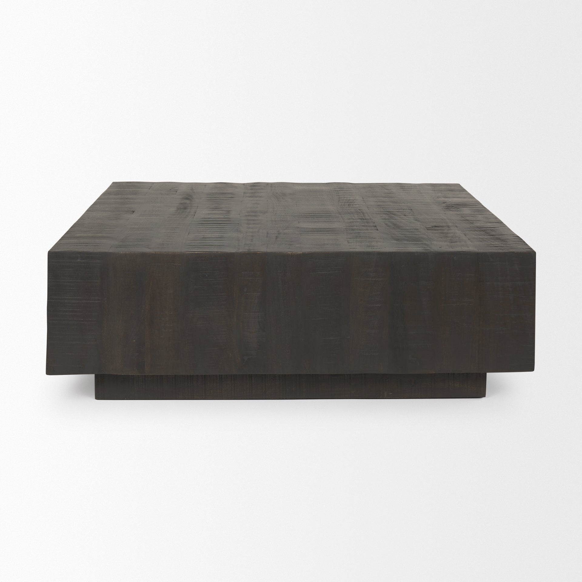 Hayden Dark Brown Wood Square Coffee Table - Central Designs