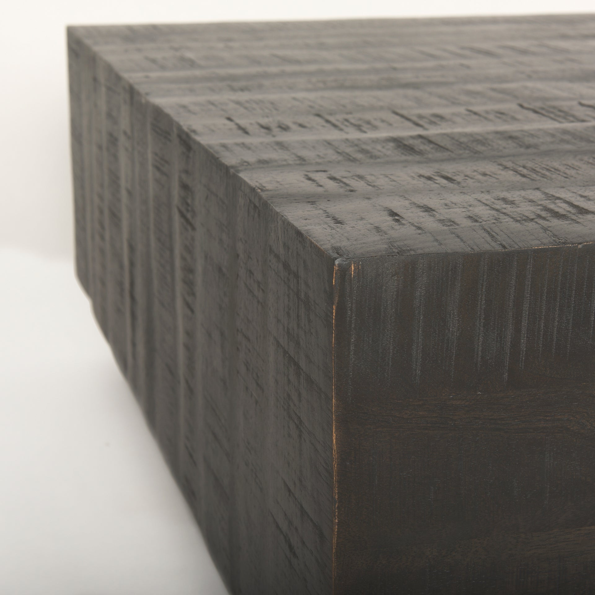 Hayden Dark Brown Wood Square Coffee Table - Central Designs