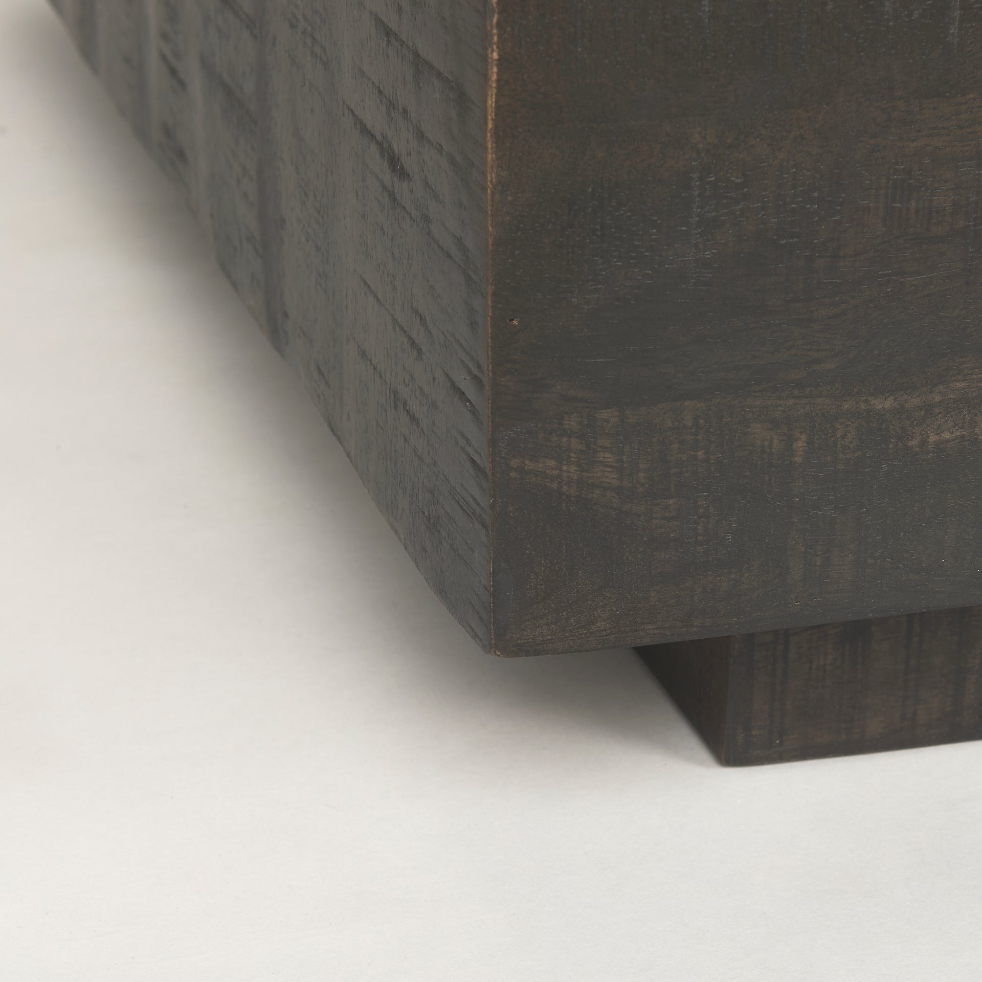 Hayden Dark Brown Wood Square Coffee Table - Central Designs