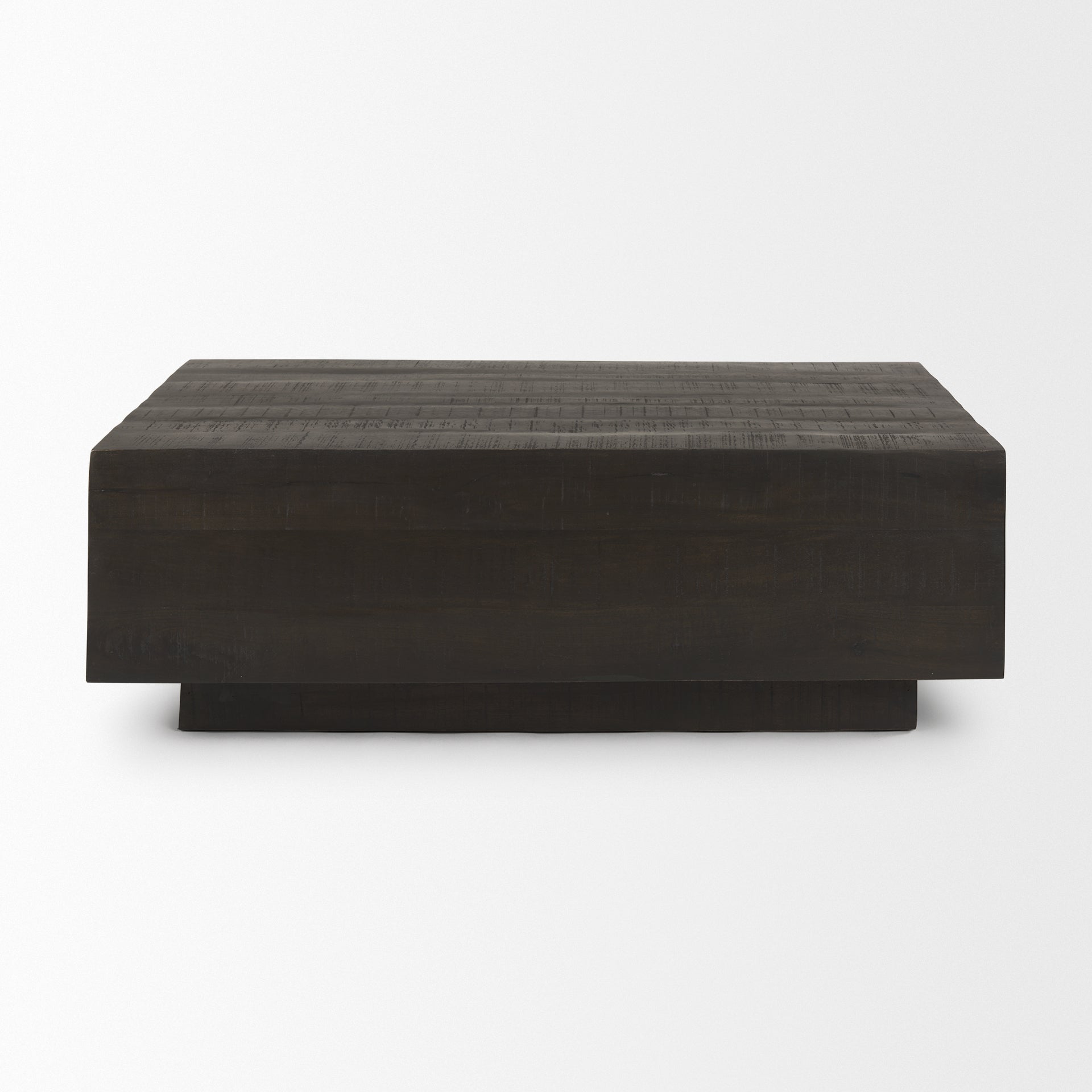 Hayden Dark Brown Wood Rectangular Coffee Table - Central Designs