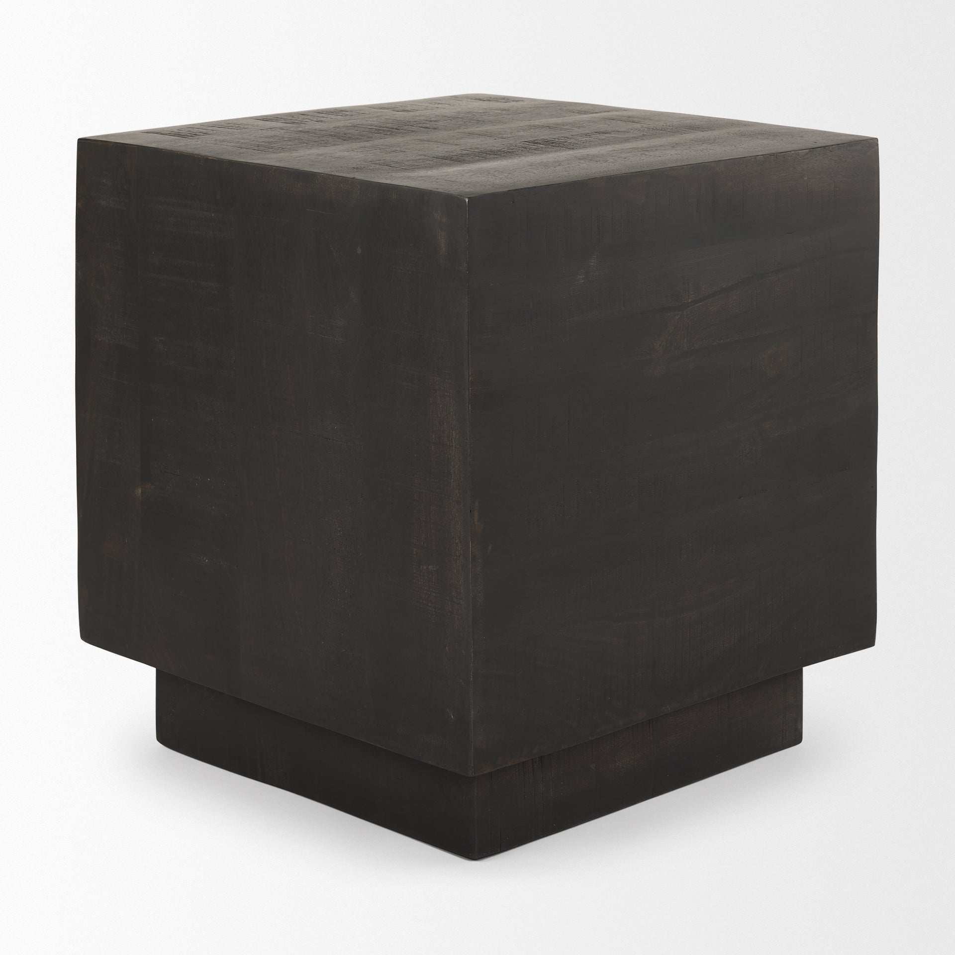 Hayden Dark Brown Wood End/Side Table - Central Designs