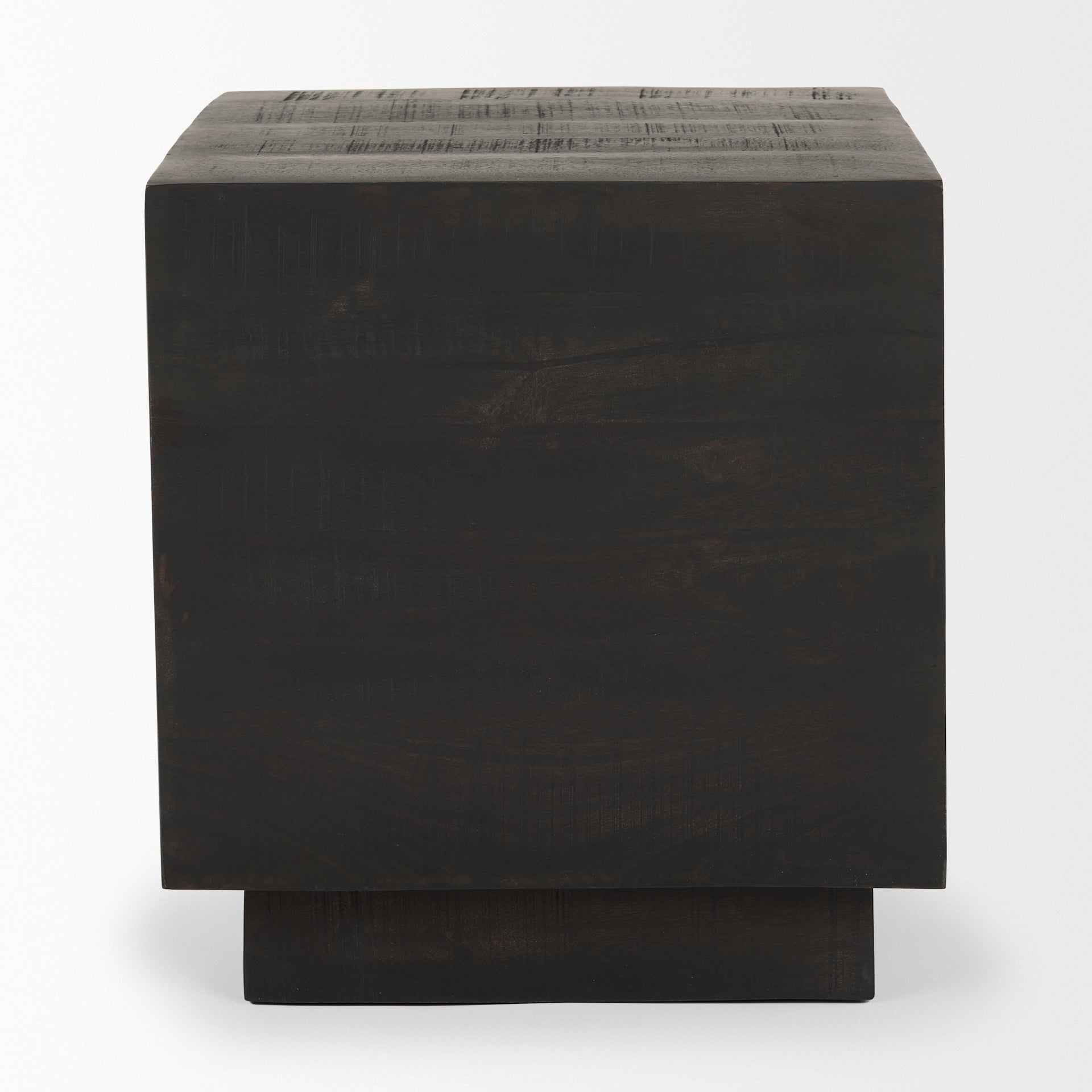 Hayden Dark Brown Wood End/Side Table - Central Designs