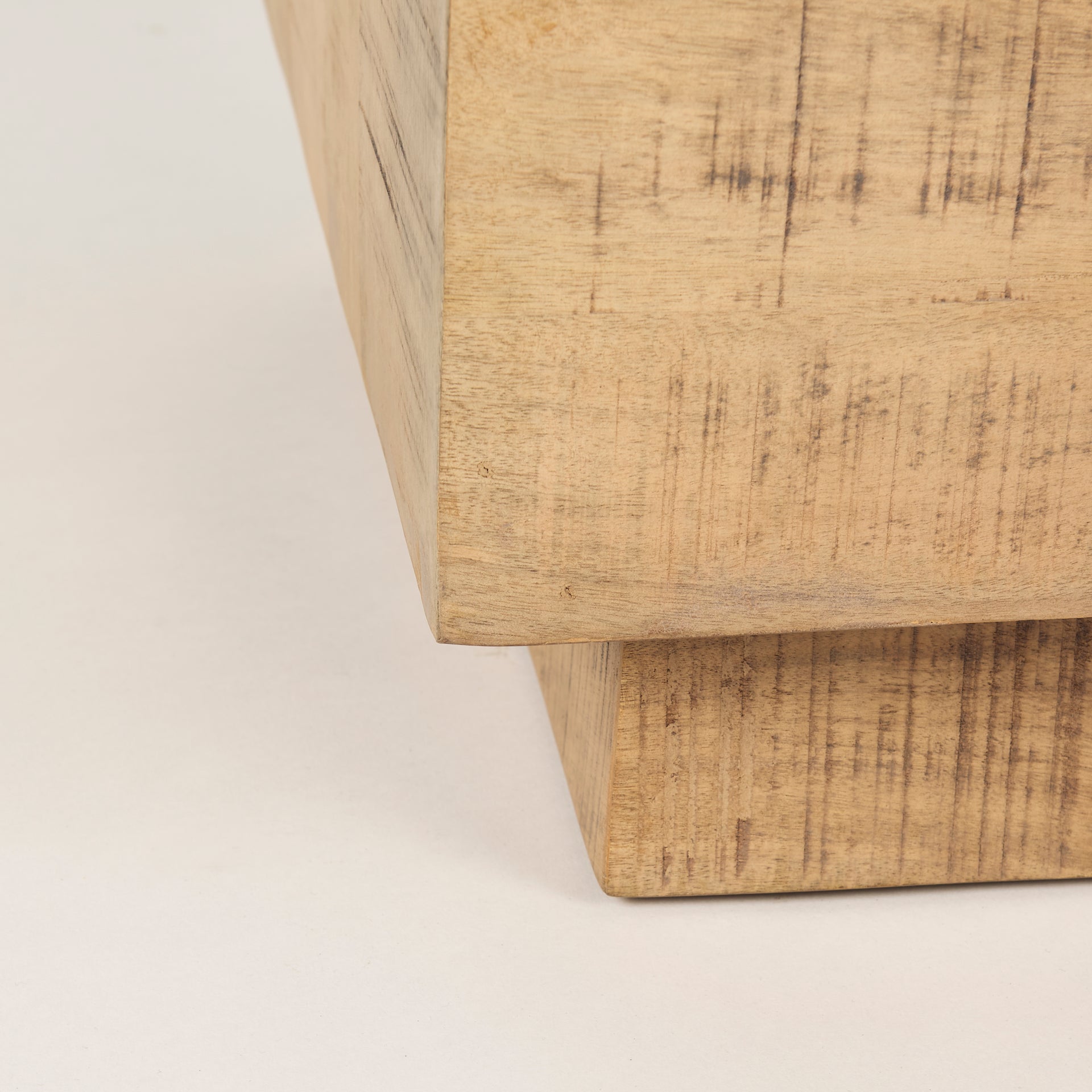 Hayden Light Brown Wood End/Side Table - Central Designs