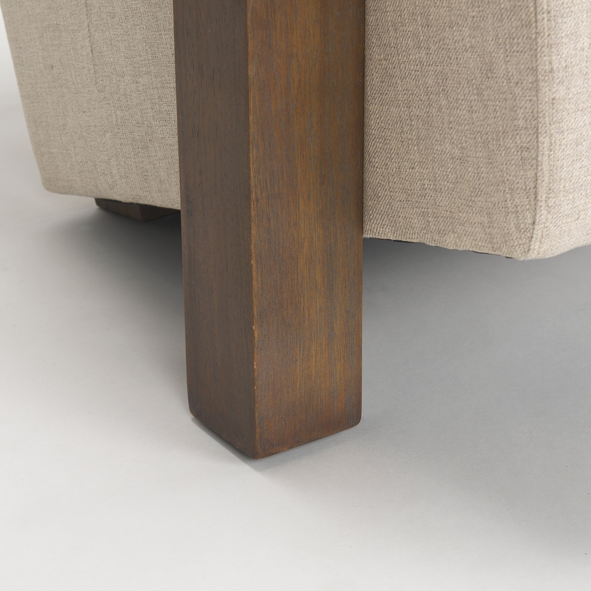 Sovereign Oatmeal Fabric Upholstered w/ Solid Wood Frame Accent Chair - Central Designs