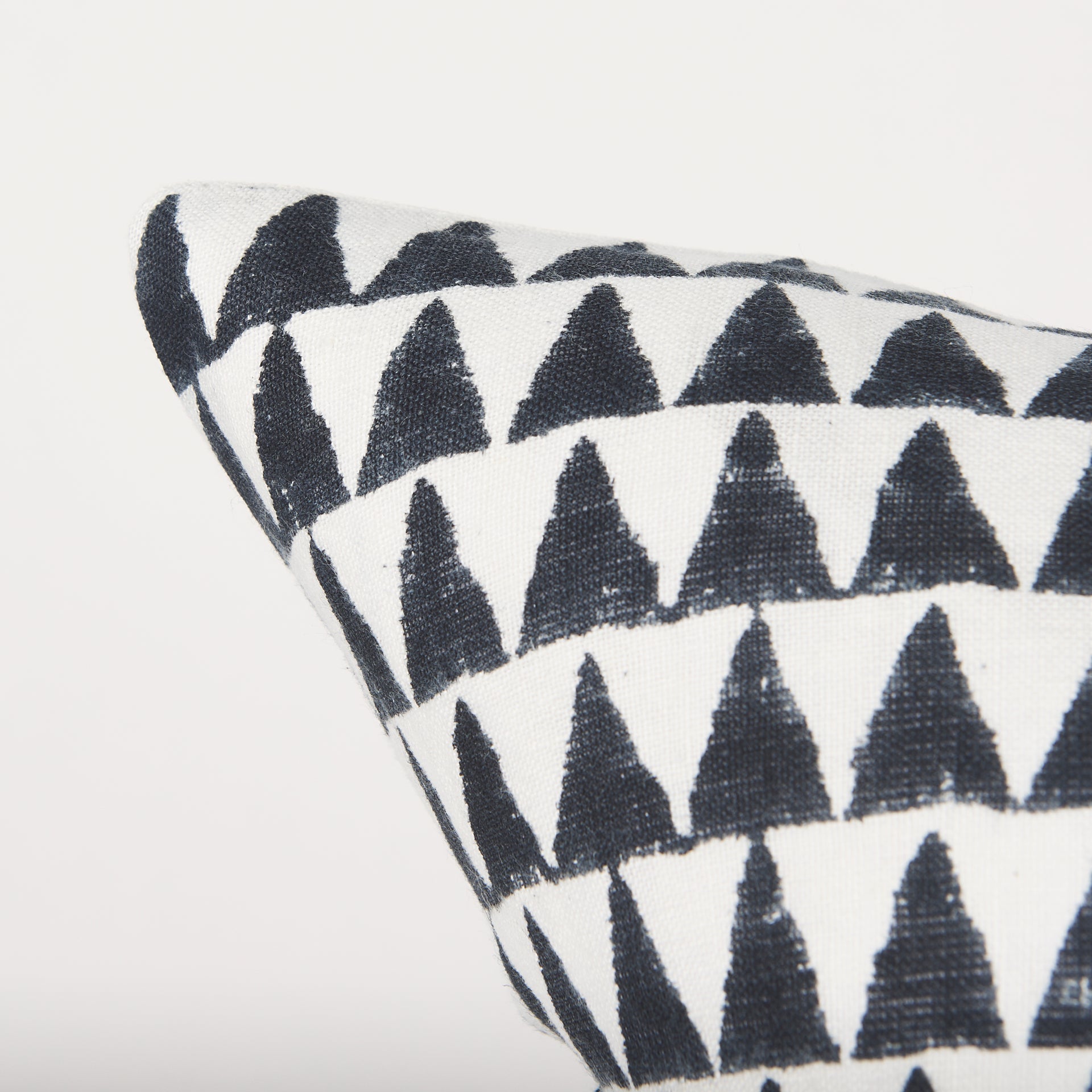 Jolie Cream w/ Black Print Linen Square Decorative Pillow Cover - Central Designs