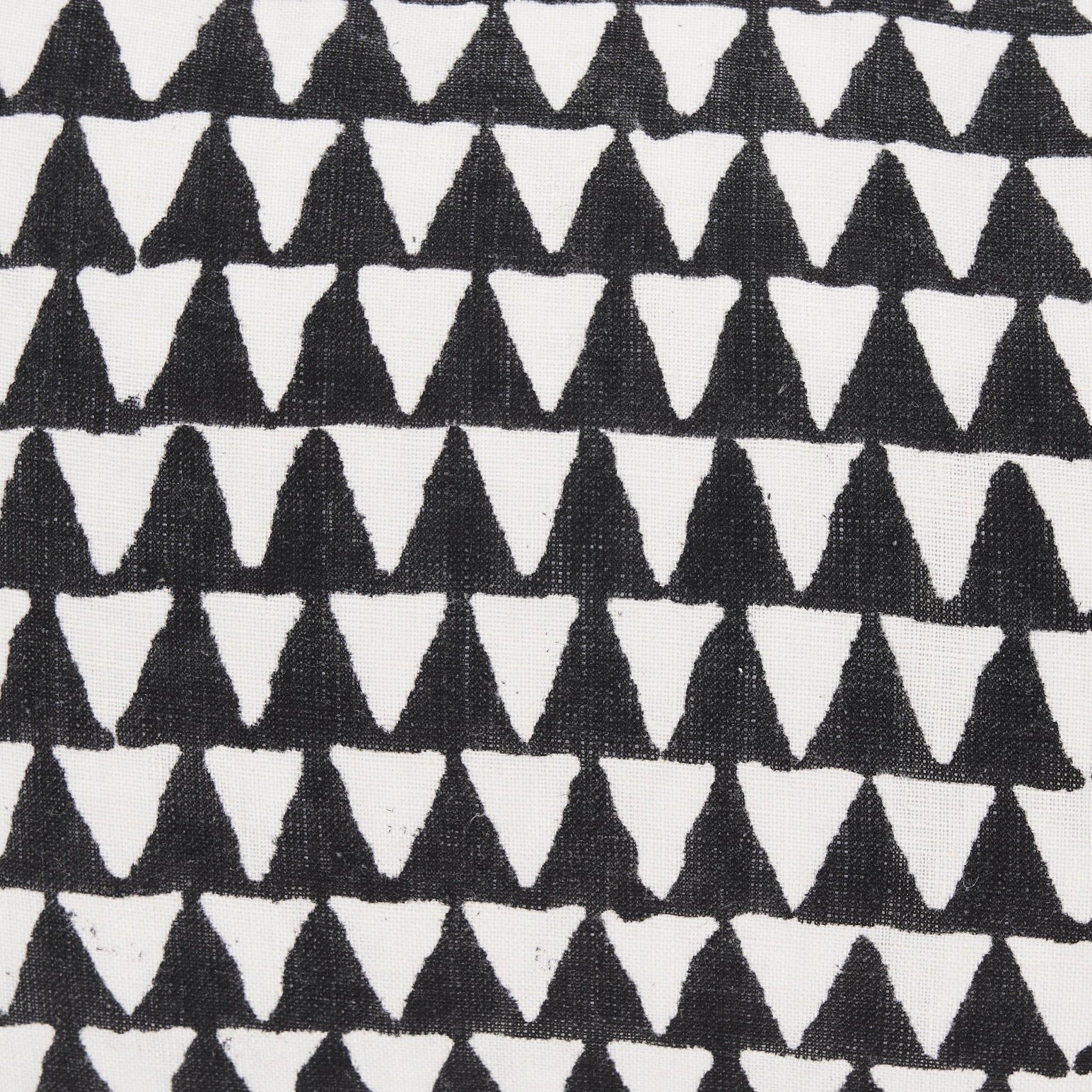 Jolie Cream w/ Black Print Linen Lumbar Decorative Pillow Cover - Central Designs