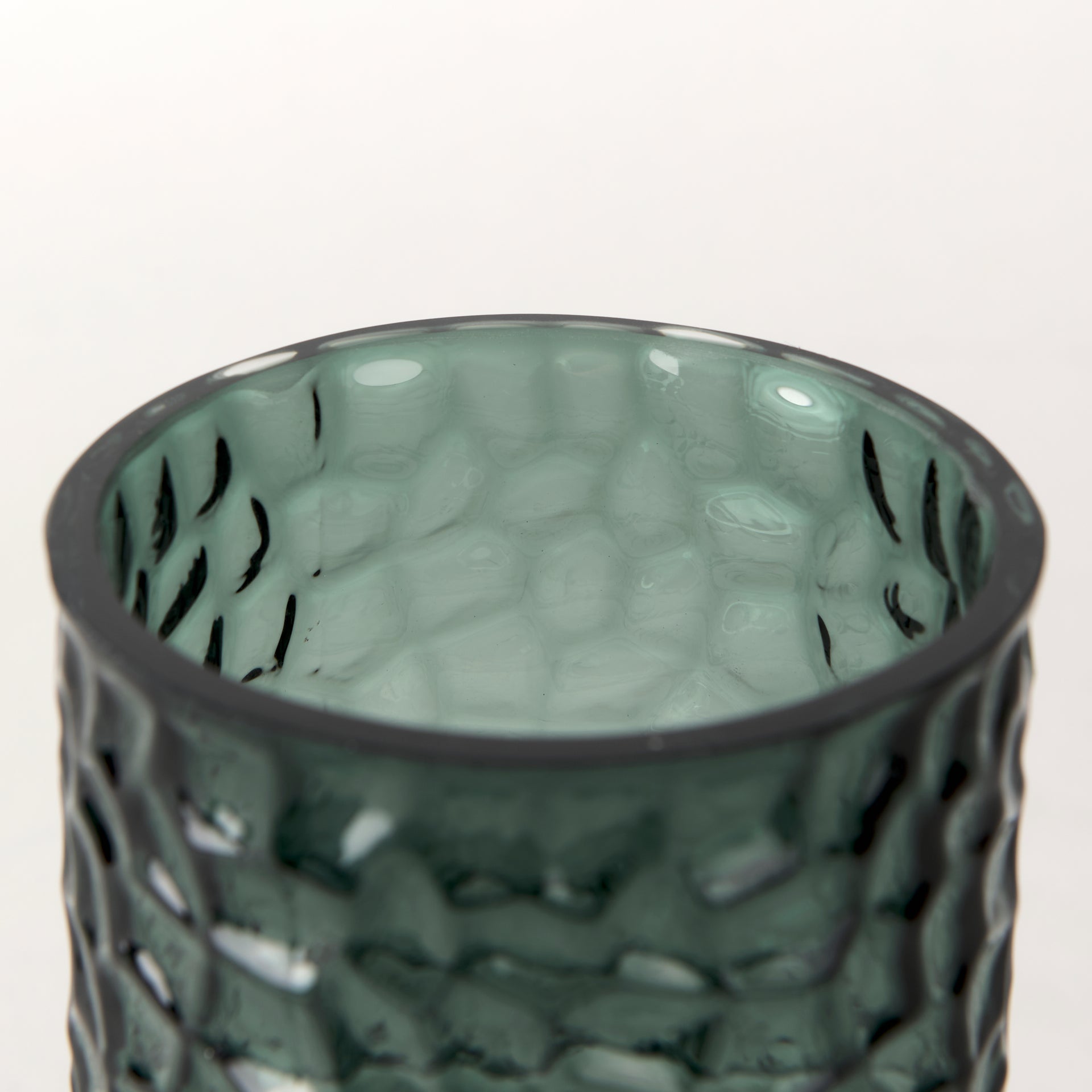 Jolene Short Green Glass Vase - Central Designs