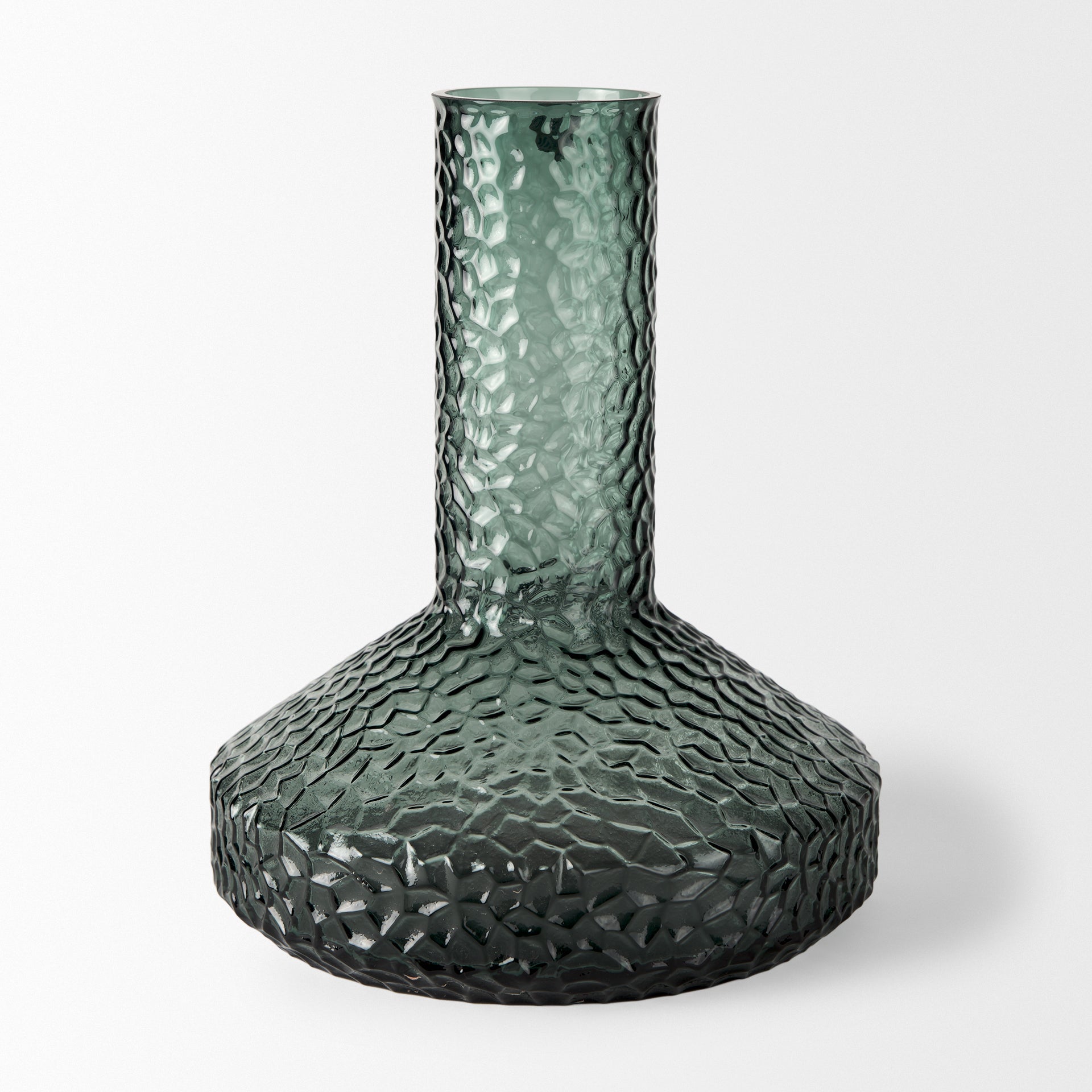 Jolene Tall Green Glass Vase - Central Designs