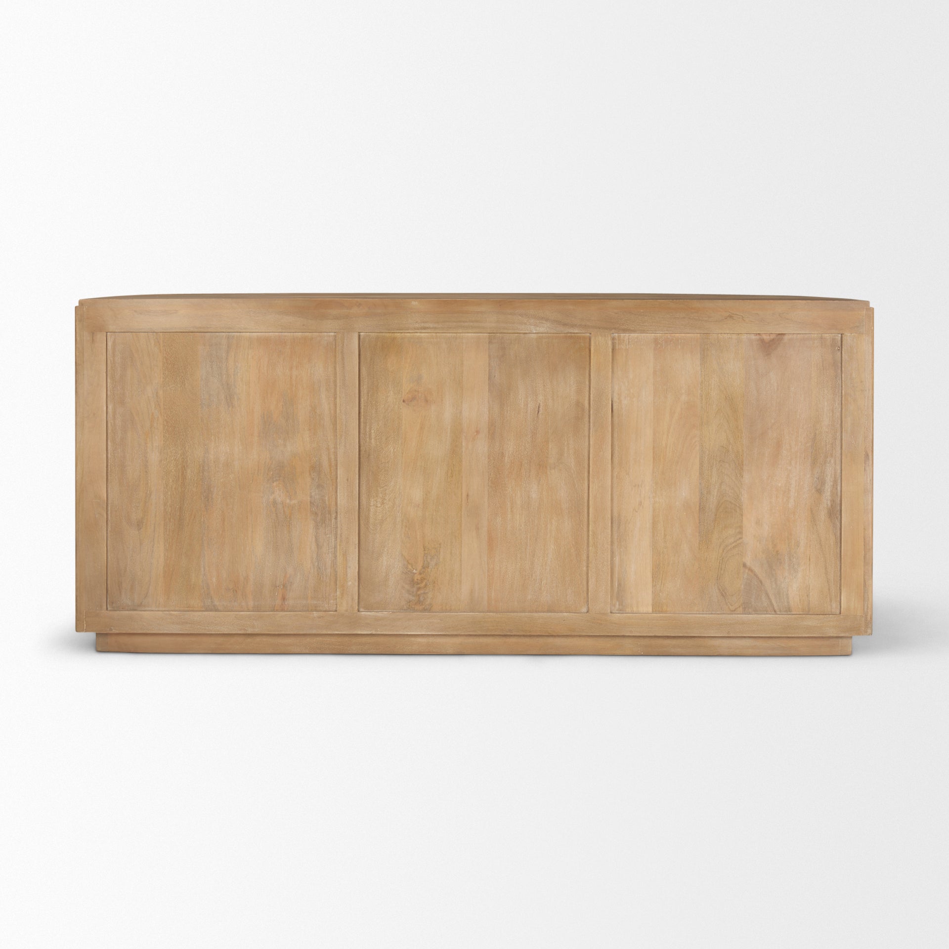 Terra Light Brown Wood Fluted Sideboard - Central Designs