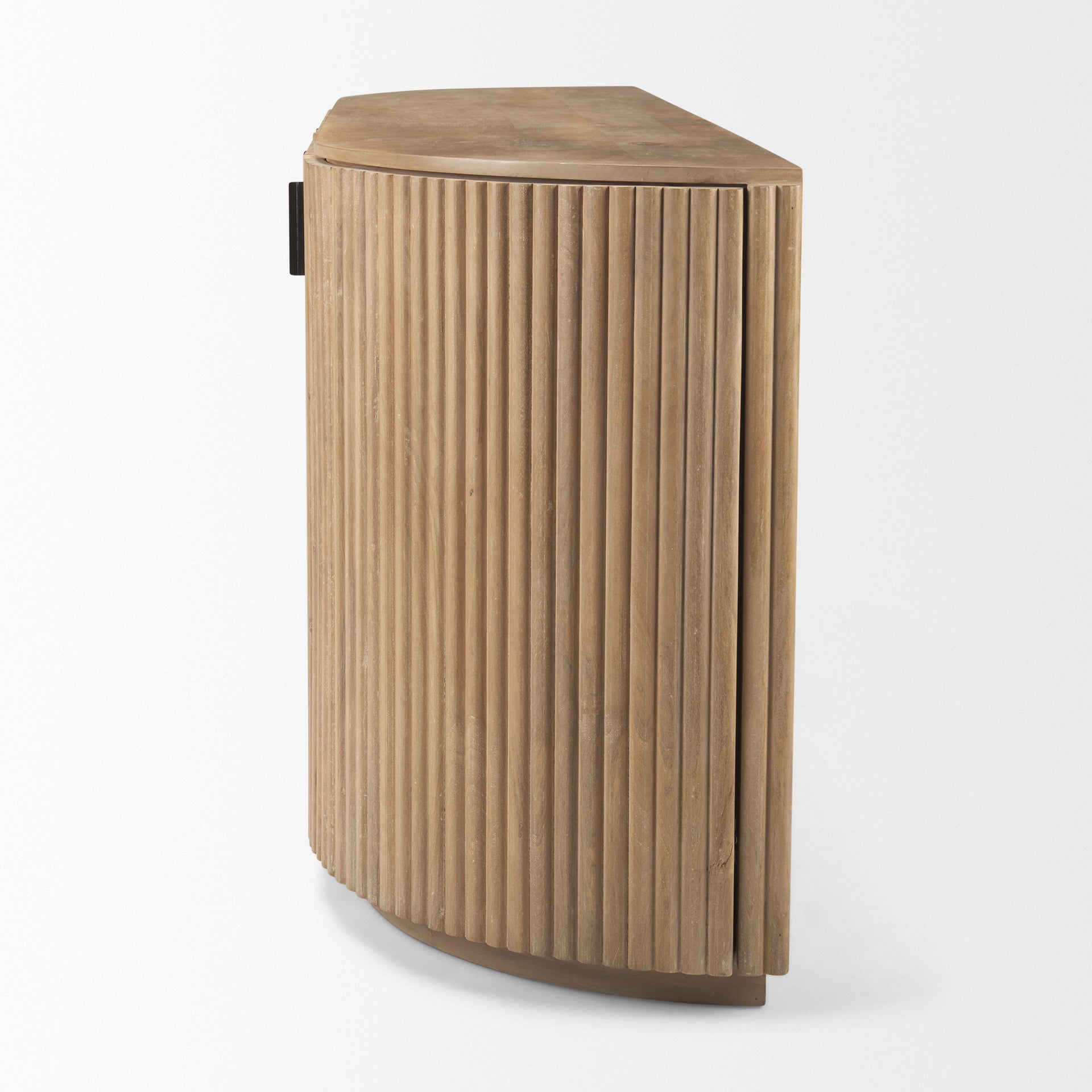 Terra Light Brown Wood Fluted Sideboard - Central Designs