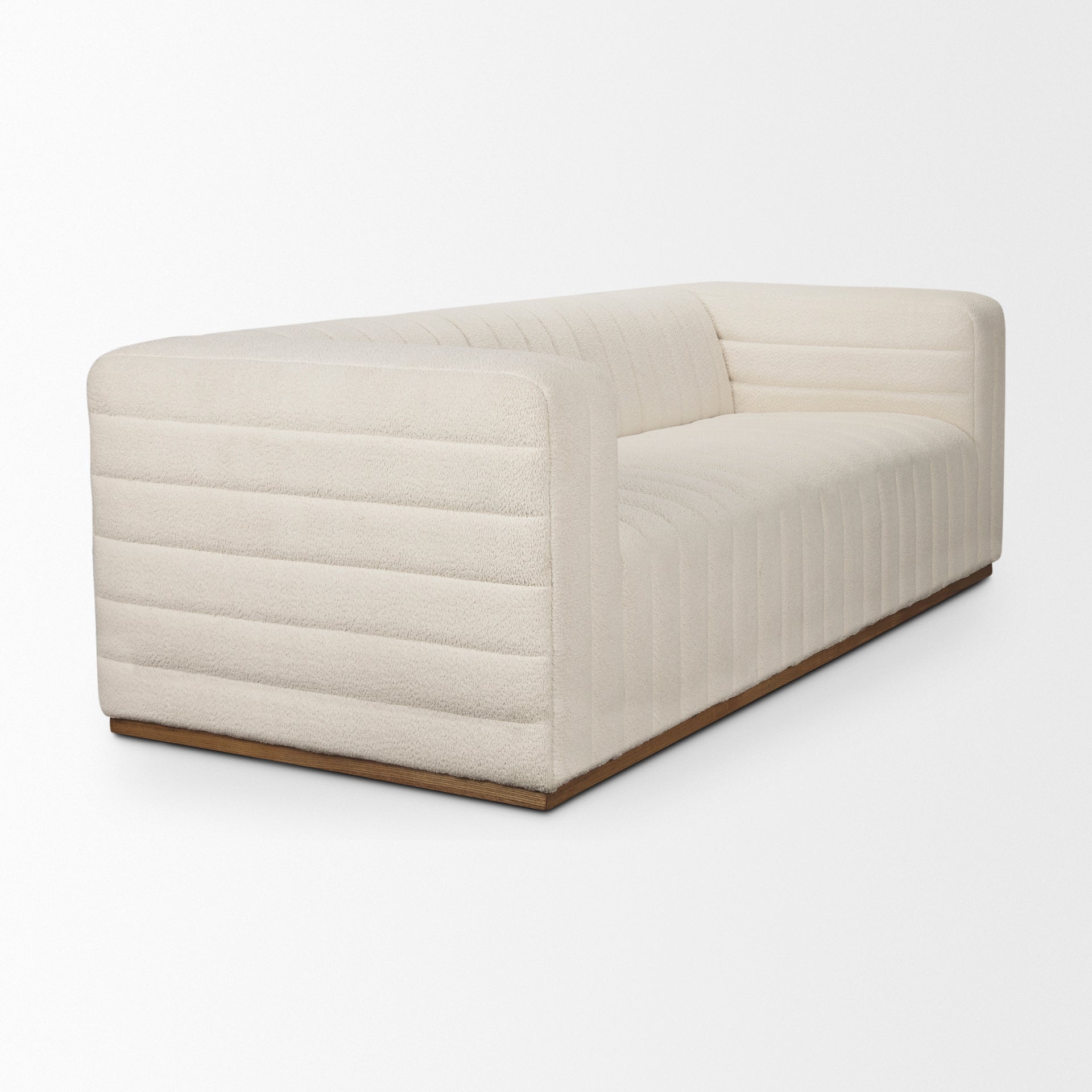 Ricciardo Cream Boucle 3 - Seater Sofa - Central Designs