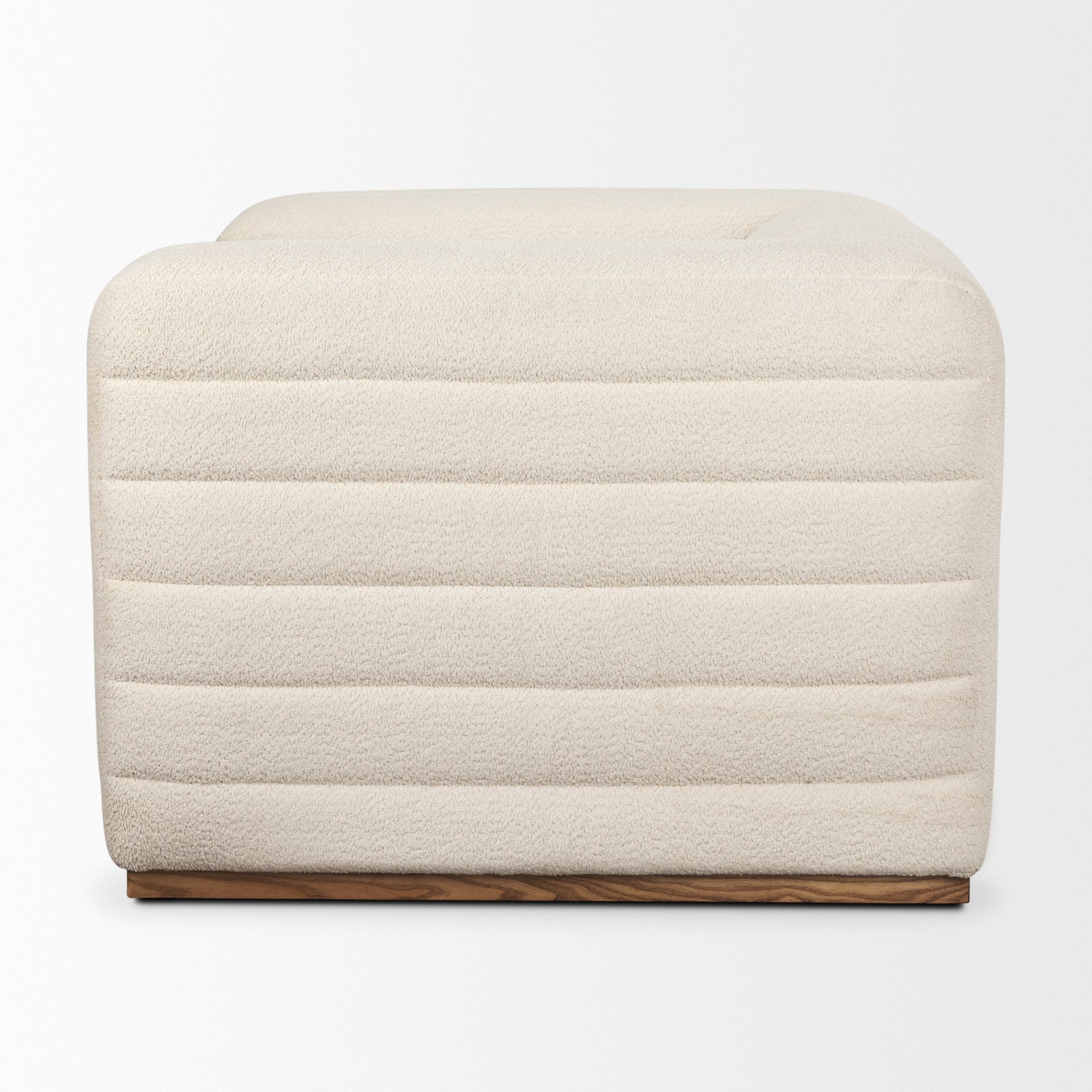 Ricciardo Cream Boucle Upholstered Arm Chair - Central Designs