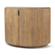 Terra Fluted Light Brown Wood 2 - Door Accent Cabinet - Central Designs