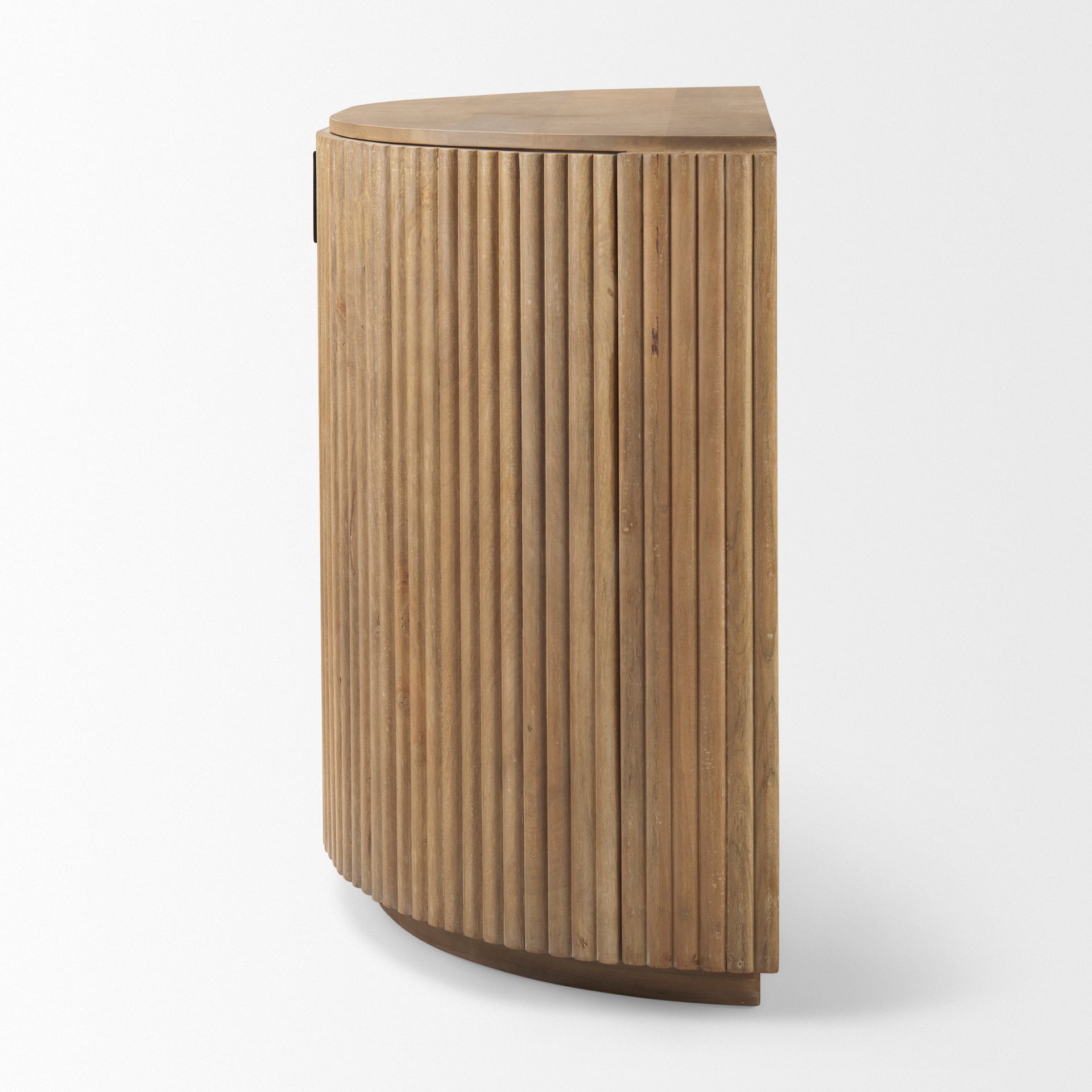 Terra Fluted Light Brown Wood 2 - Door Accent Cabinet - Central Designs